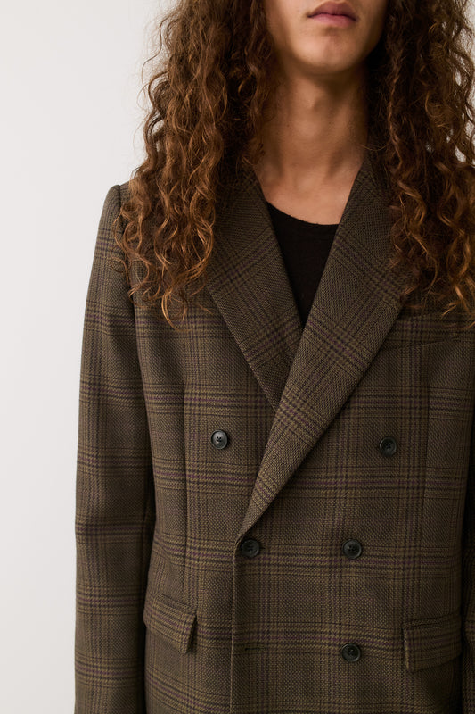 DOUBLE BREASTED PEAK BLAZER
