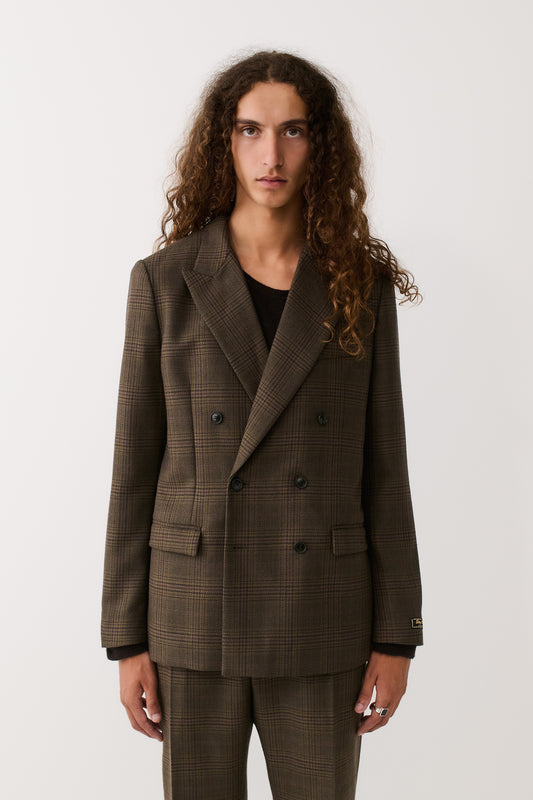 DOUBLE BREASTED PEAK BLAZER