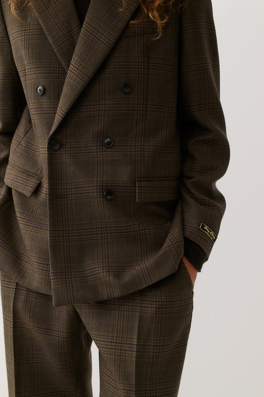 DOUBLE BREASTED PEAK BLAZER