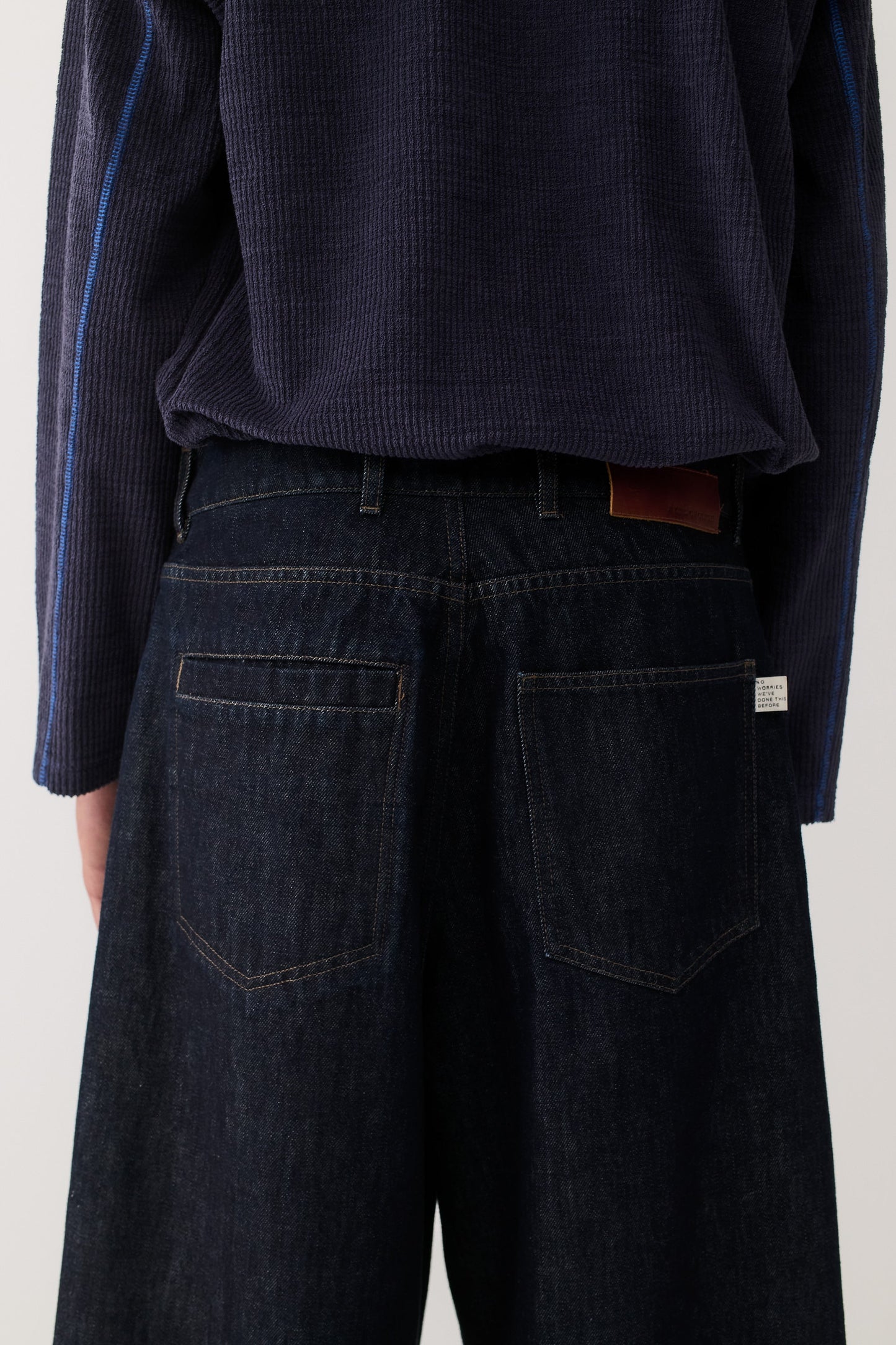 Duma Pleated Denim Almost Raw