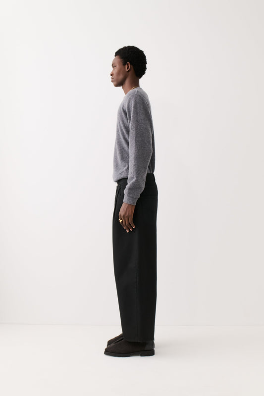 Duma Pleated Denim Coal Treasure