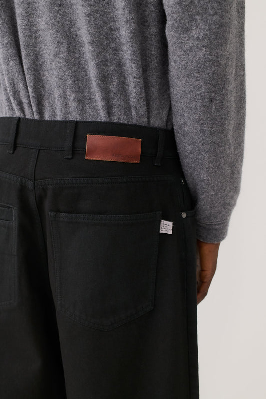 Duma Pleated Denim Coal Treasure