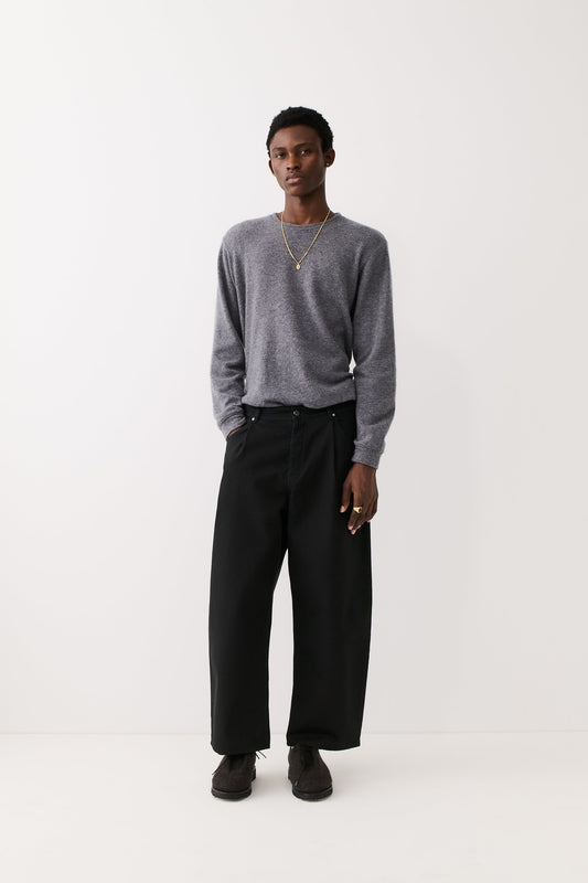 Duma Pleated Denim Coal Treasure