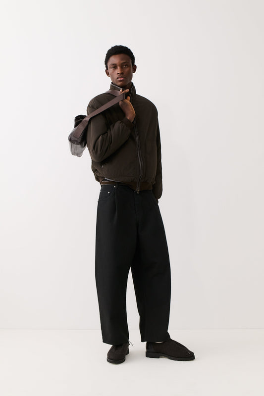 Duma Pleated Denim Coal Treasure