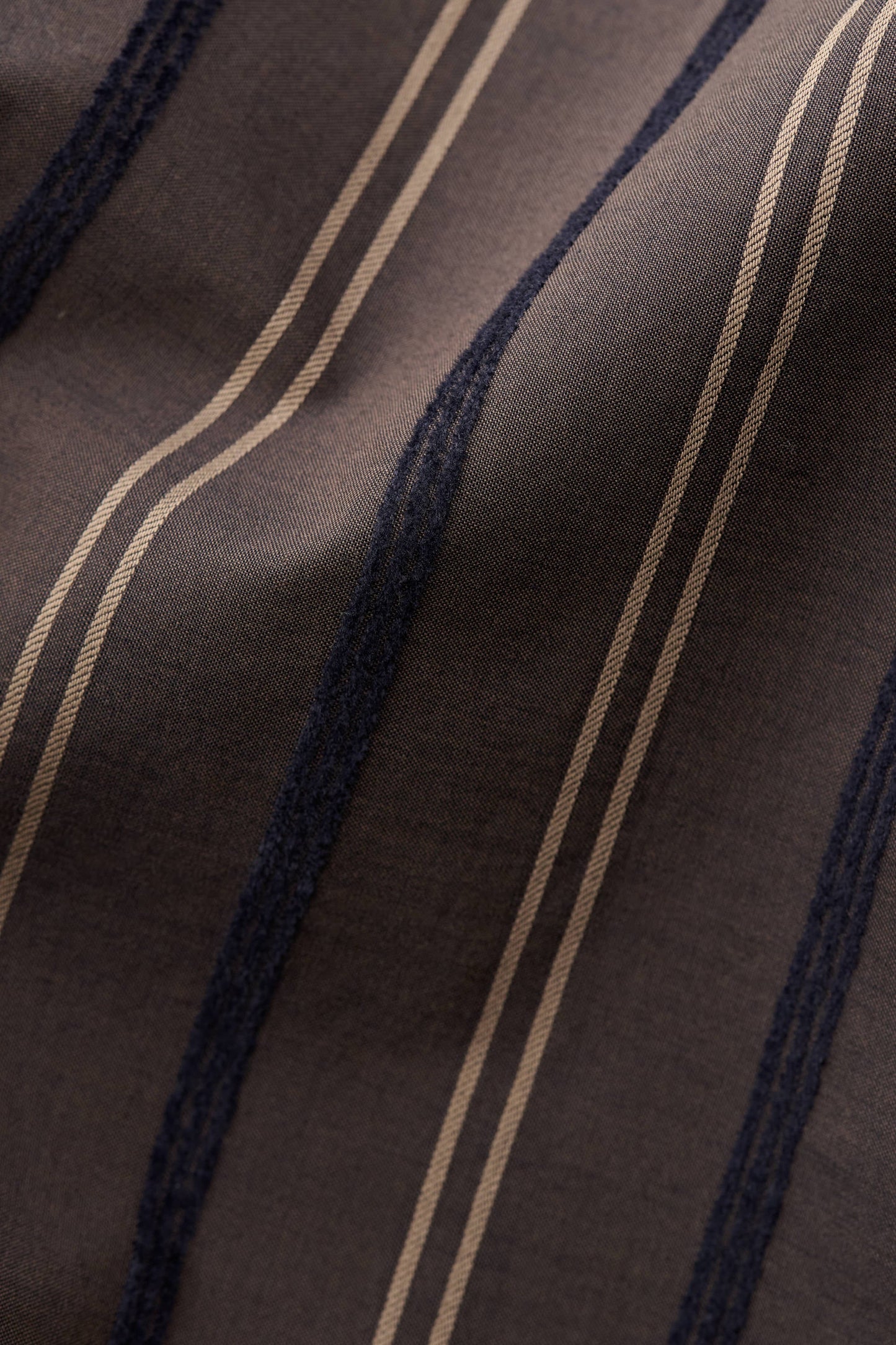 Gusto Shirt Brown Velvet Stripe