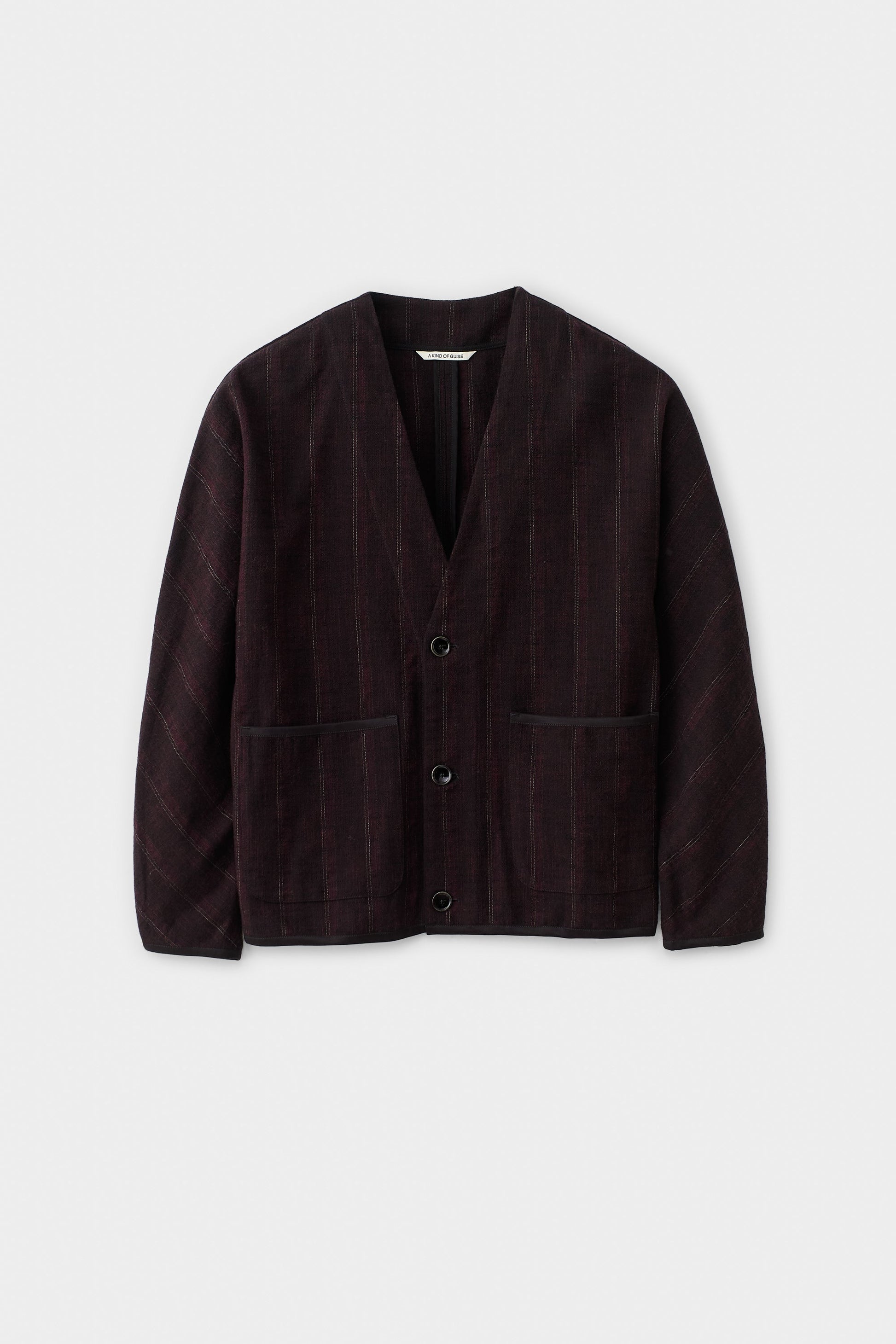 Kaan Cardigan Black Wine Line