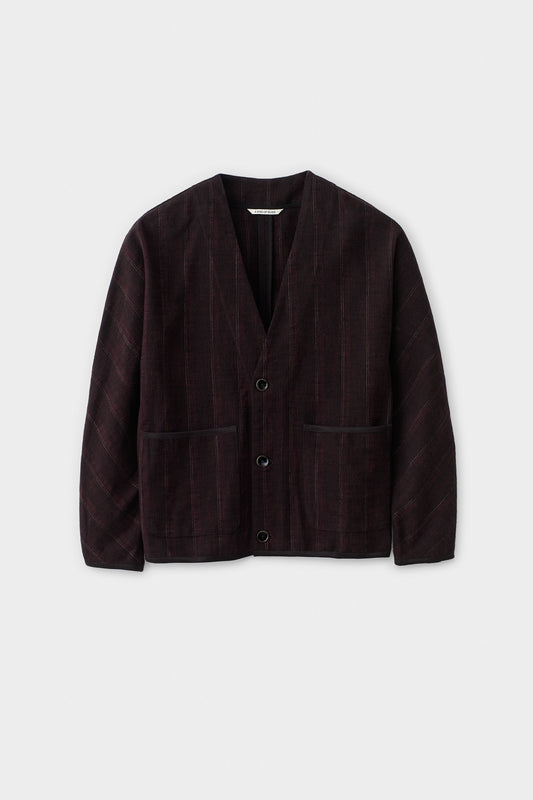 Kaan Cardigan Black Wine Line