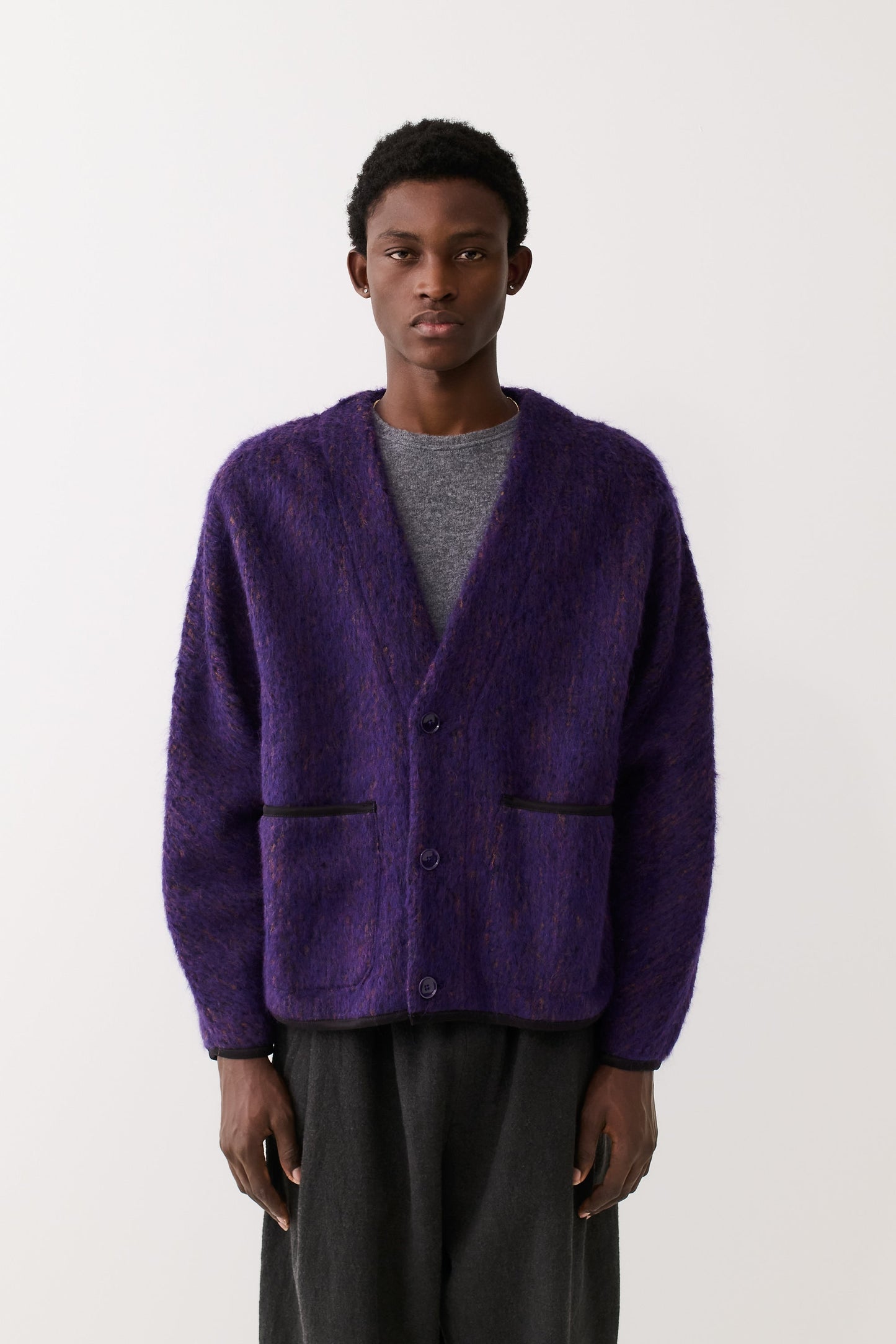 Kaan Cardigan Fuzzy Violet
