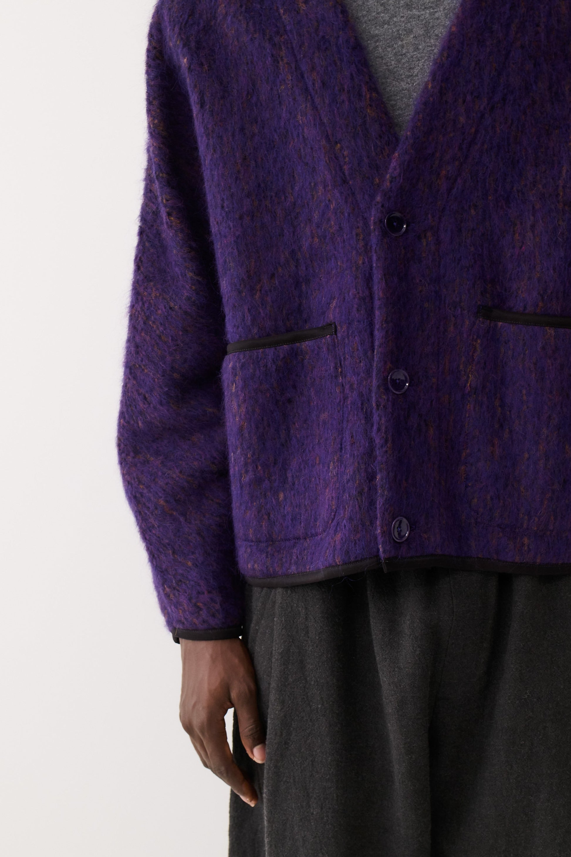 Kaan Cardigan Fuzzy Violet
