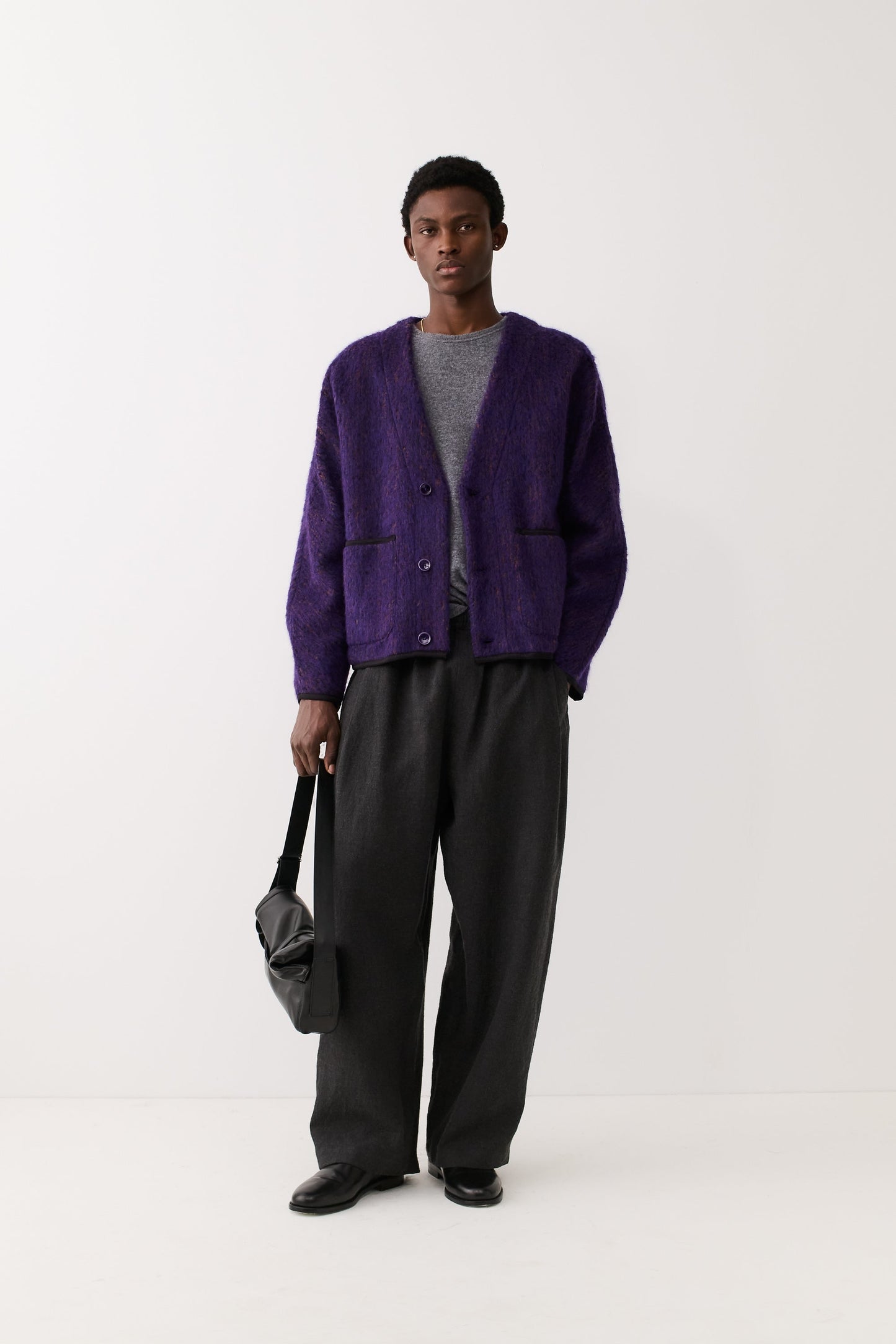 Kaan Cardigan Fuzzy Violet