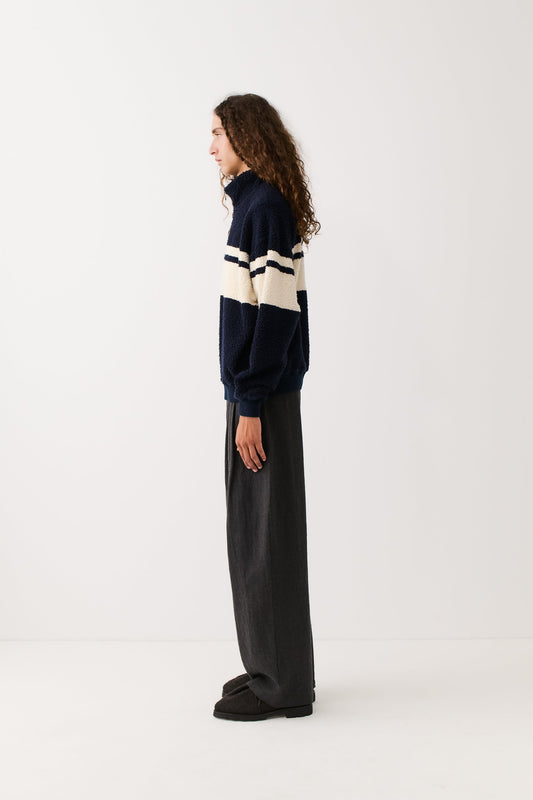 Noyan Zip Sweater Tengri Navy