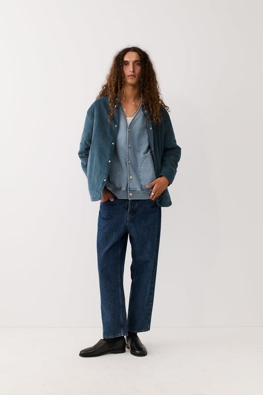 Olkay Quilted Overshirt Sea Corduroy