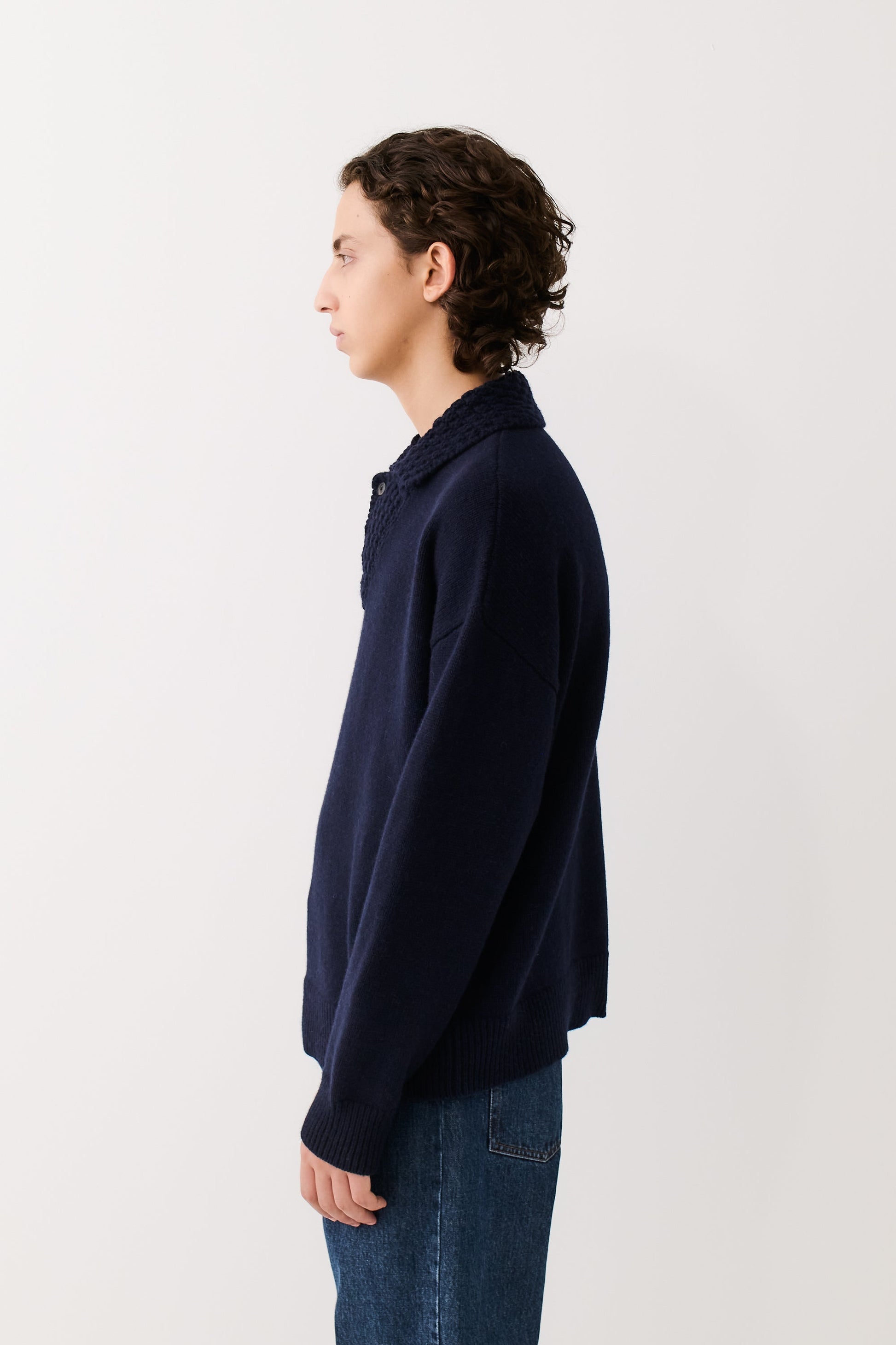 Palano Knit Polo Antique Navy