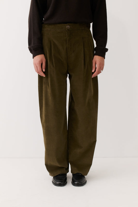 Piero Pants Olive Haze Corduroy