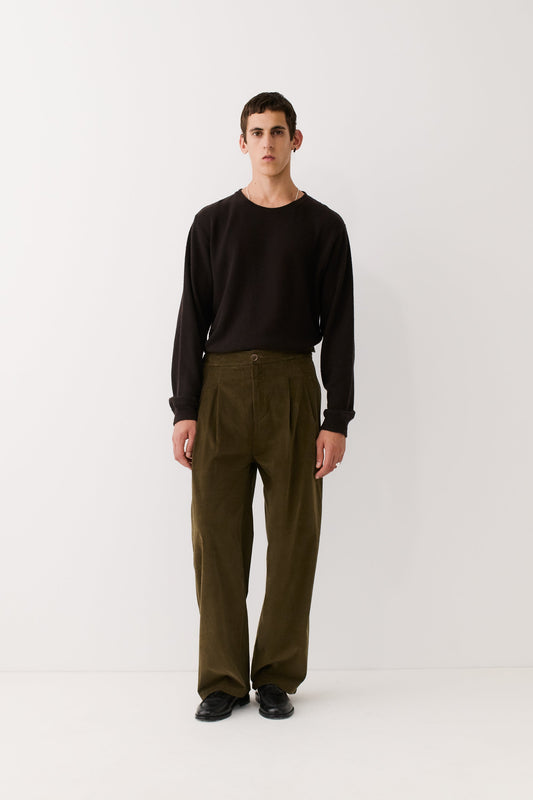 Piero Pants Olive Haze Corduroy