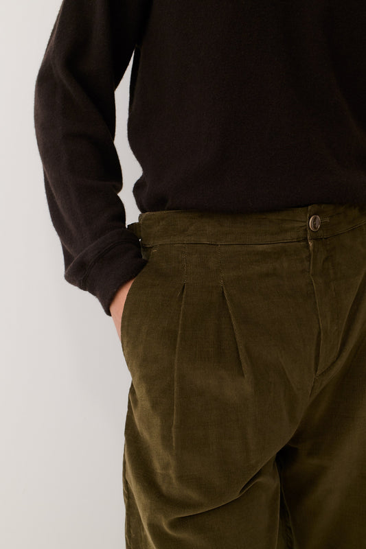 Piero Pants Olive Haze Corduroy