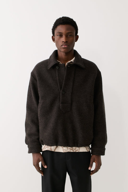 Plan Pullover Jacket Dark Oak Loden
