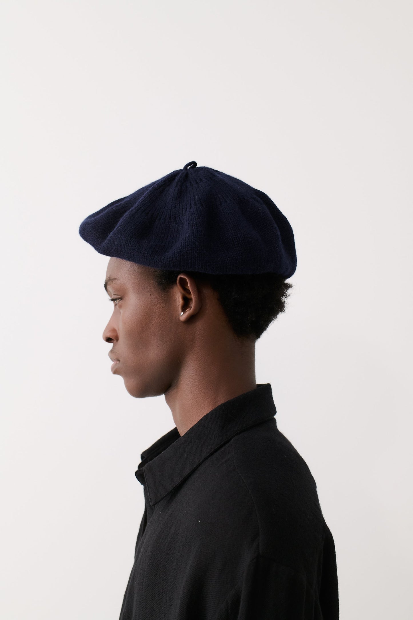 Prado Knitted Beret Antique Navy