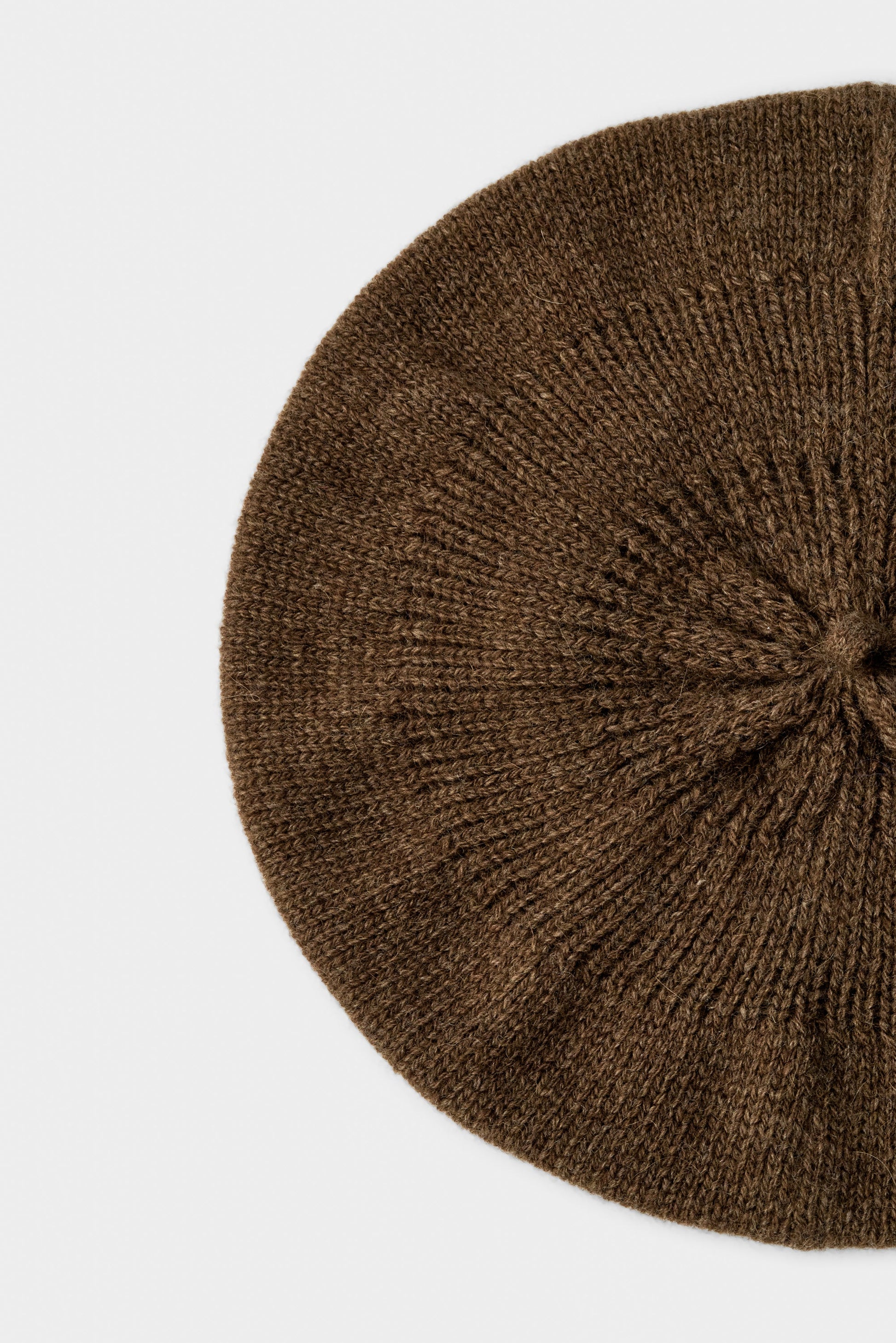 Prado Knitted Beret Tobacco Melange