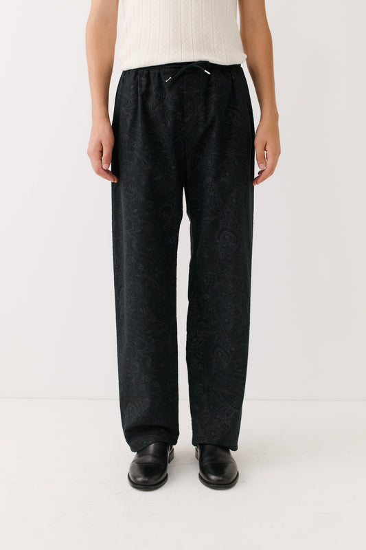Samurai Trousers Washed Black Ornament