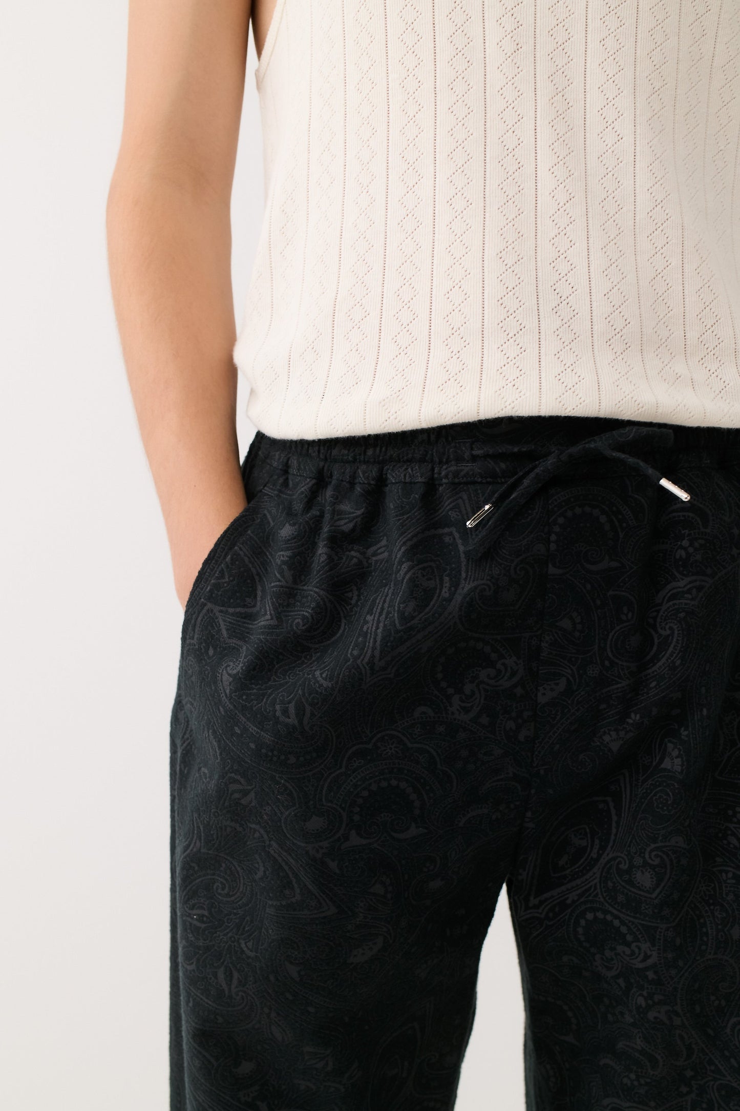 Samurai Trousers Washed Black Ornament