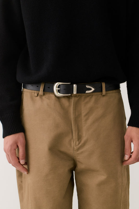 Seta Belt Black Leather