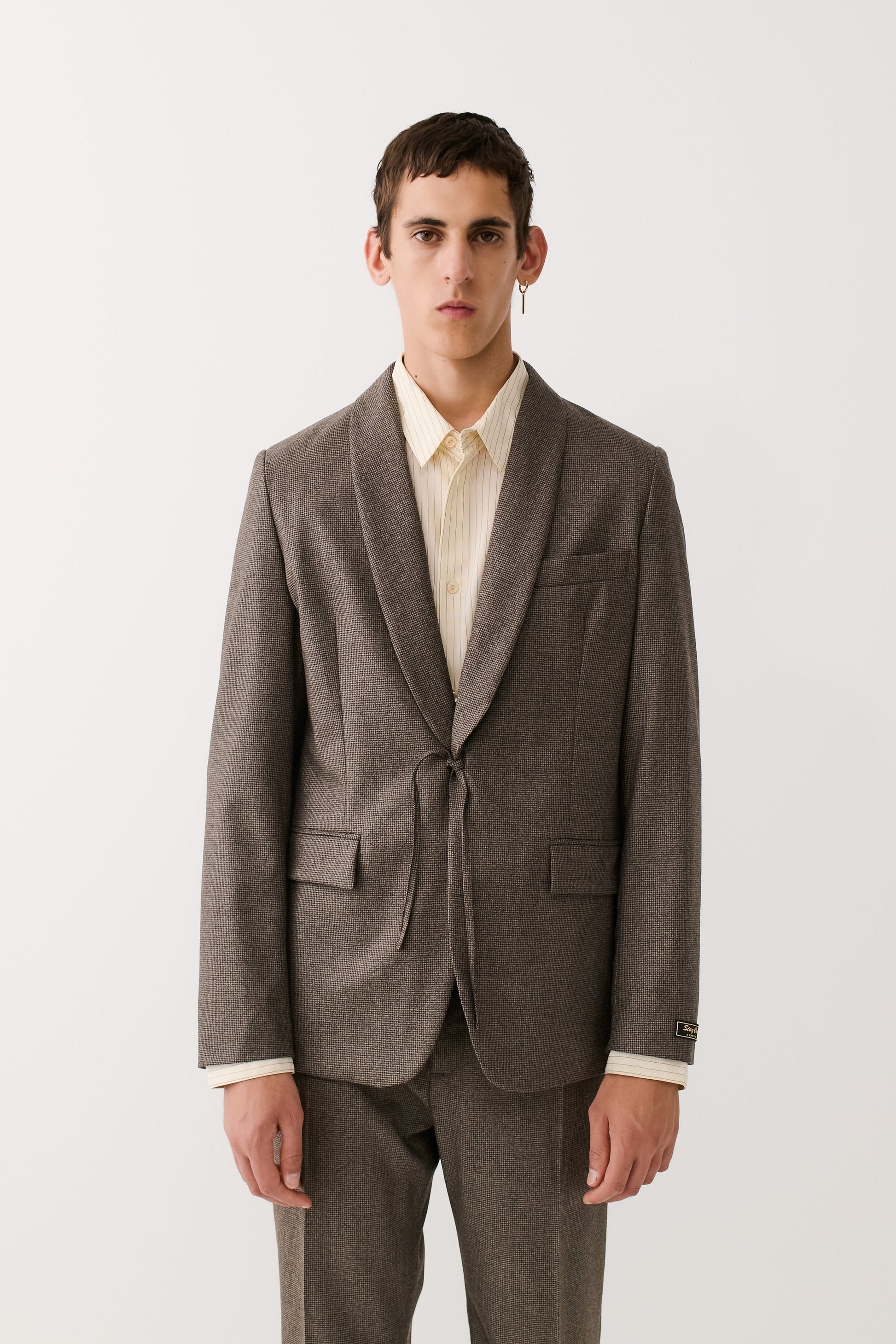 Shinji Blazer Dirty Houndstooth