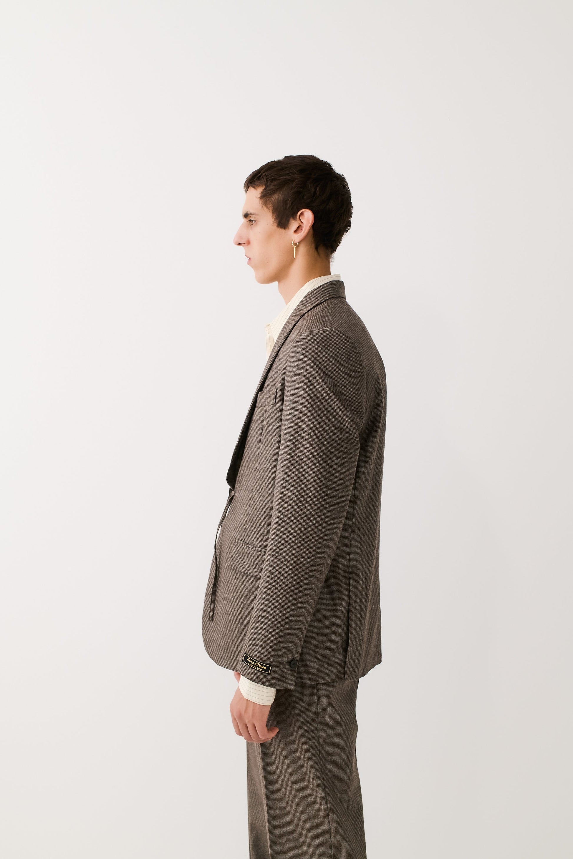 Shinji Blazer Dirty Houndstooth