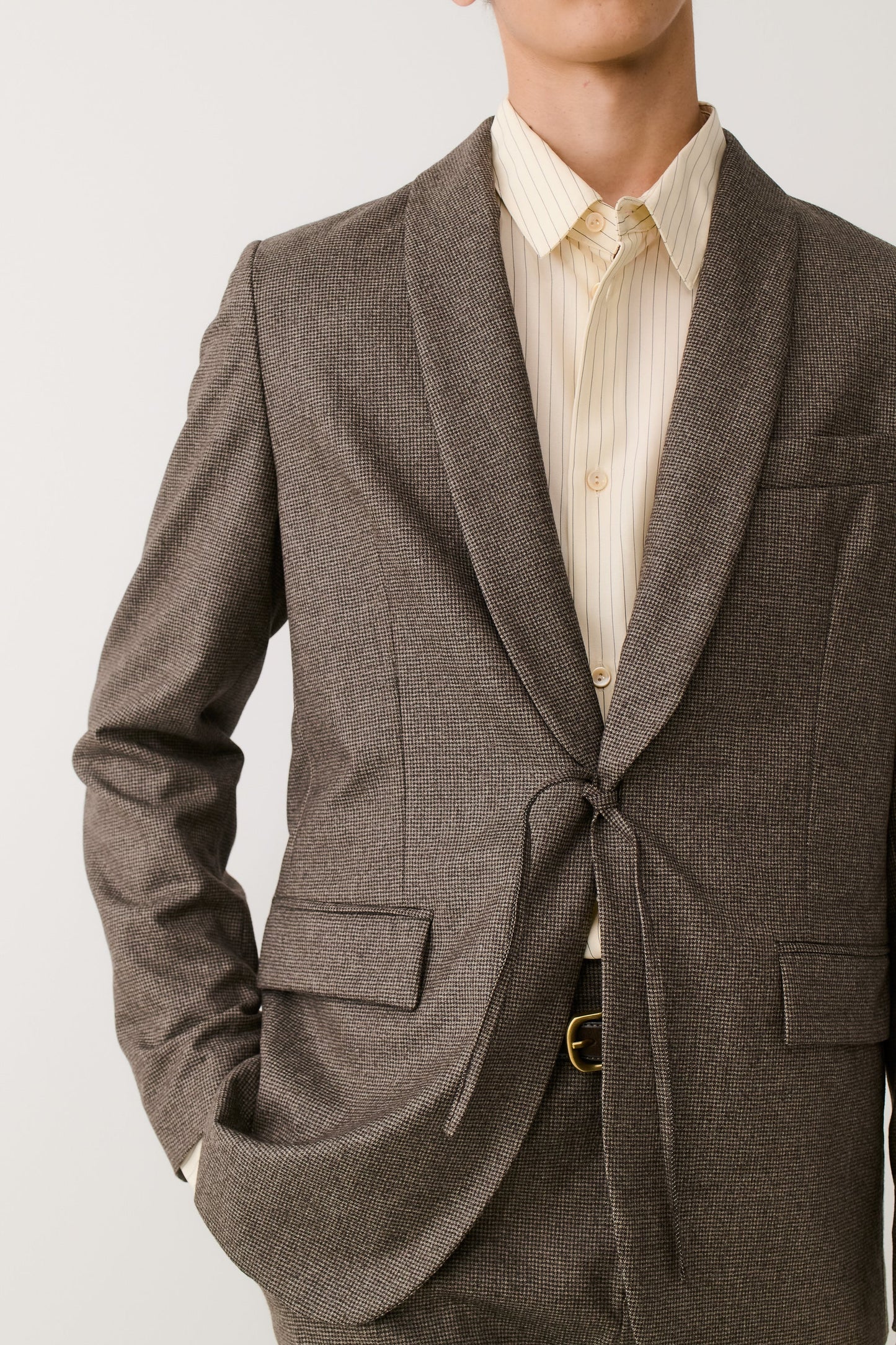 Shinji Blazer Dirty Houndstooth