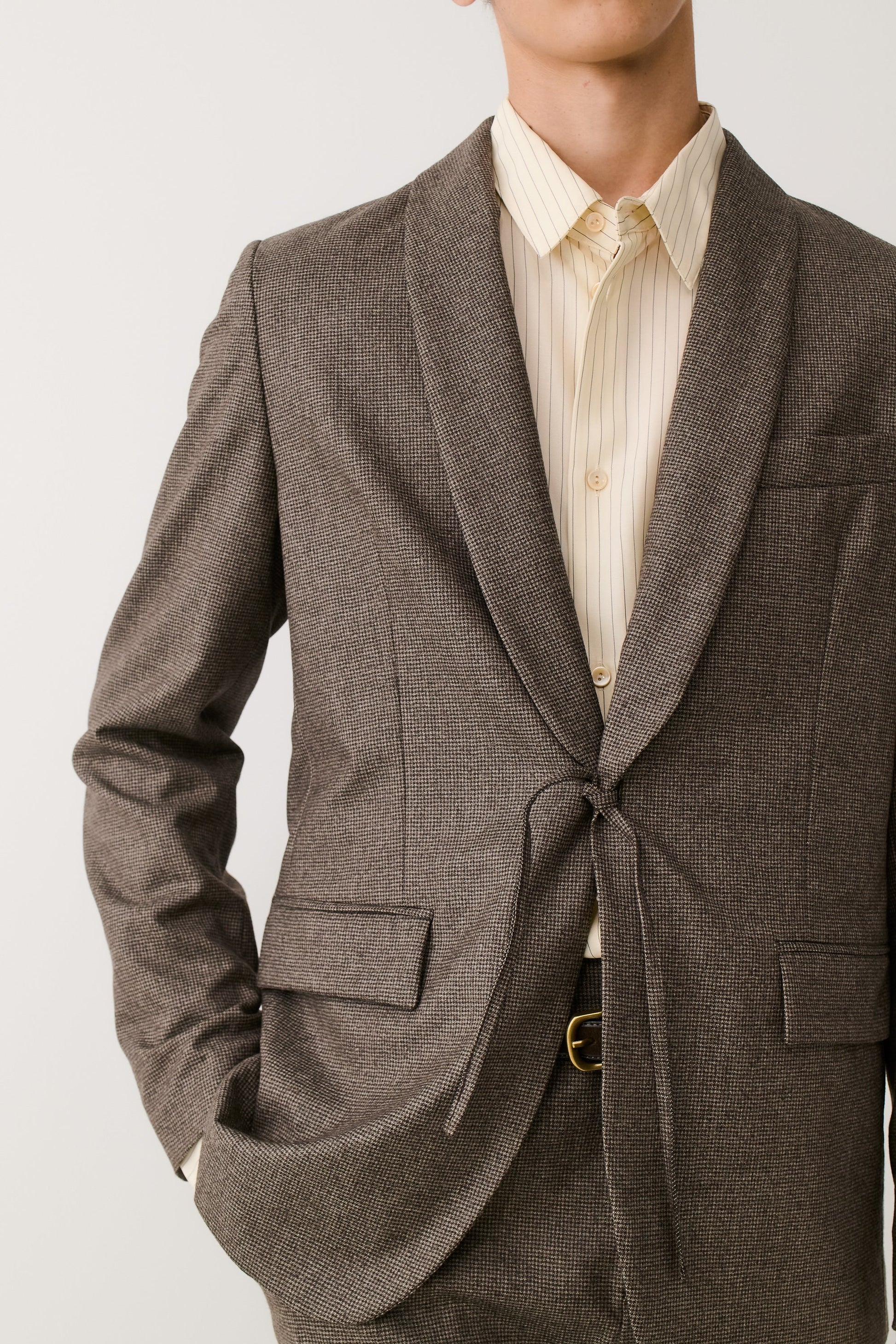 Shinji Blazer Dirty Houndstooth