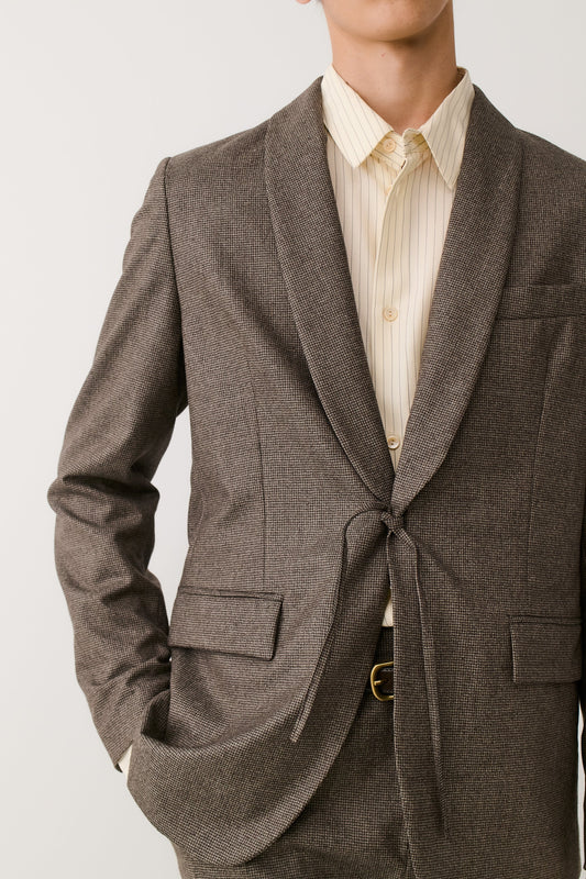 Shinji Blazer Dirty Houndstooth