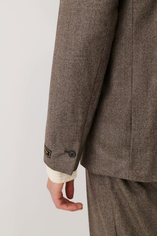 Shinji Blazer Dirty Houndstooth