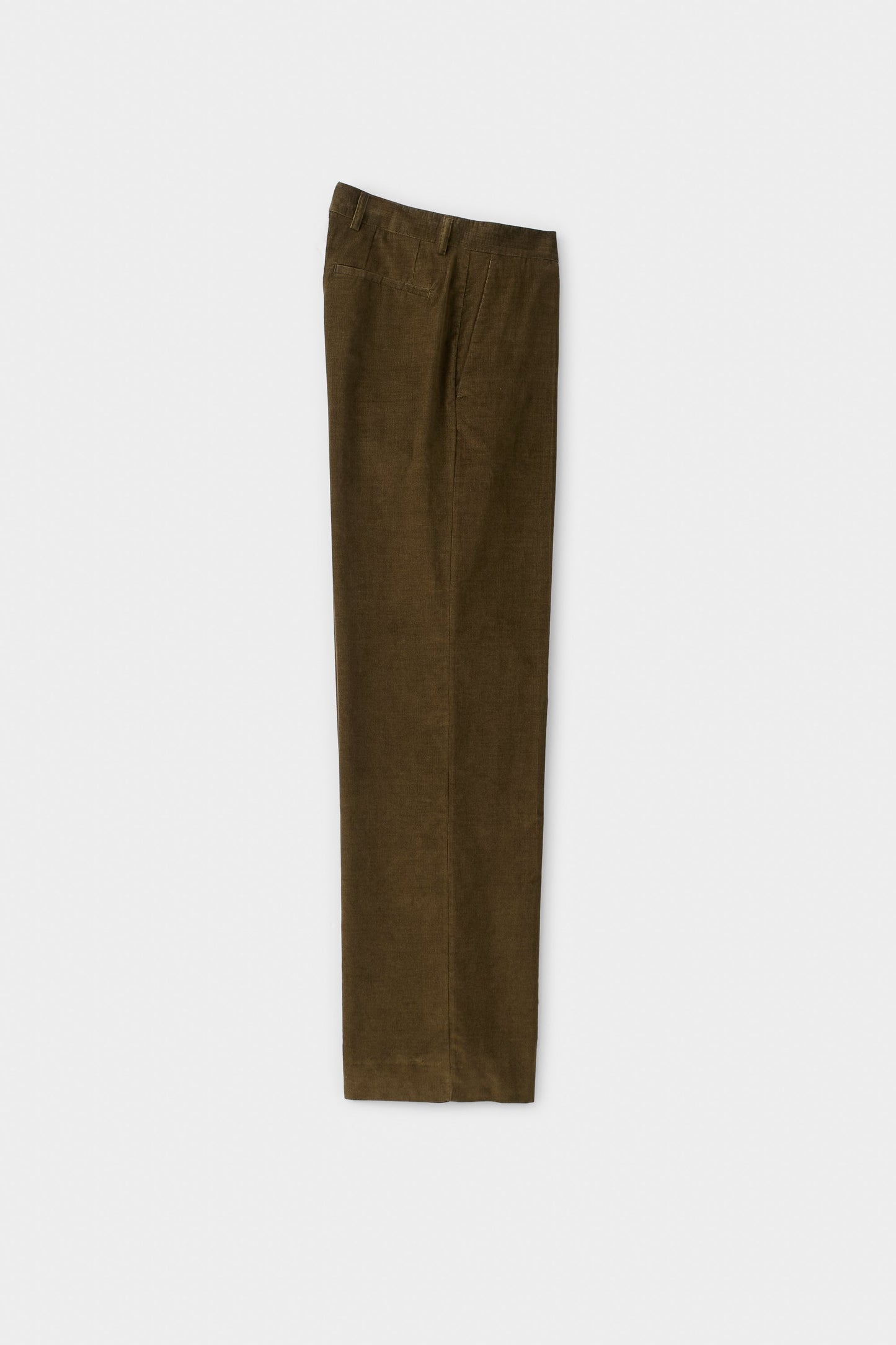Tailored Wide Trousers Olive Haze Corduroy