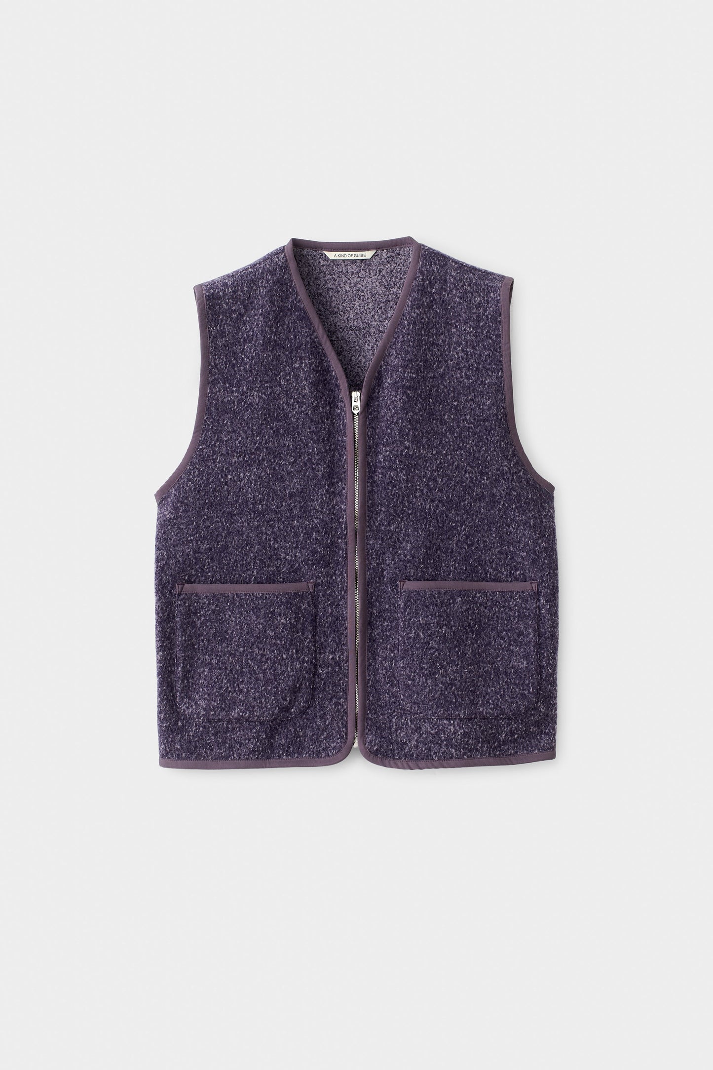 Valur Wool Vest Plum Loden