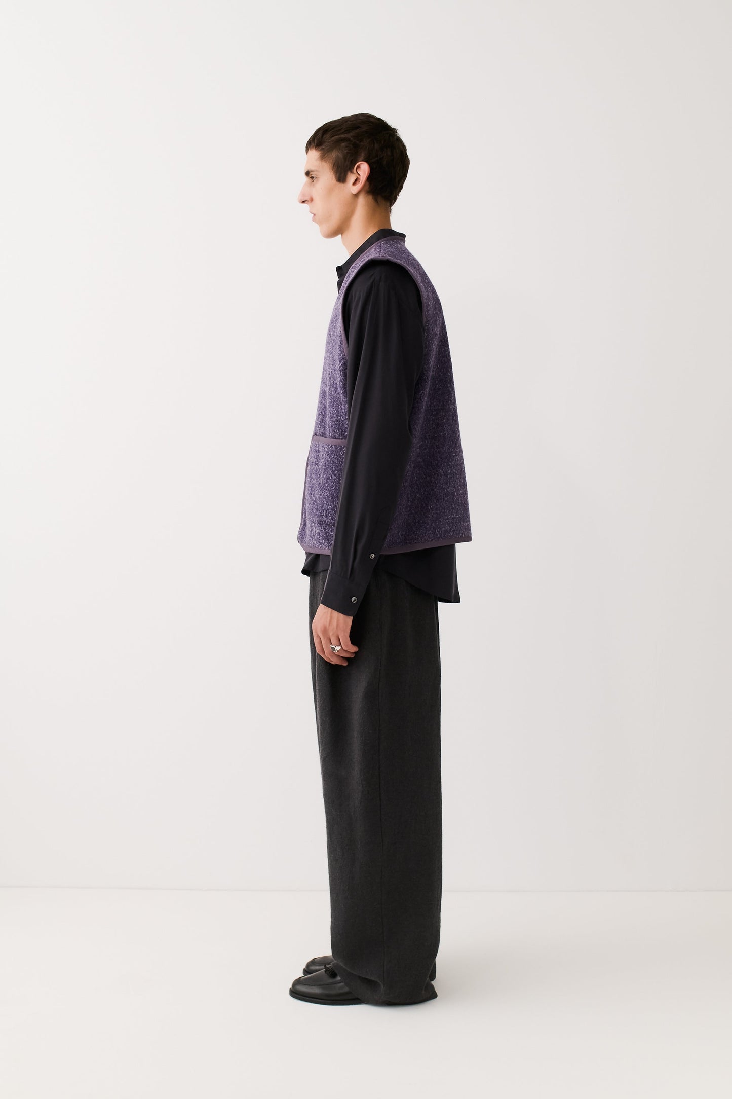 Valur Wool Vest Plum Loden