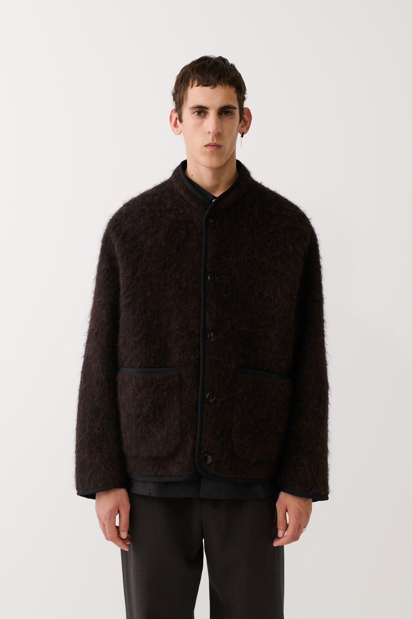 Yebra Jacket Brown Frills