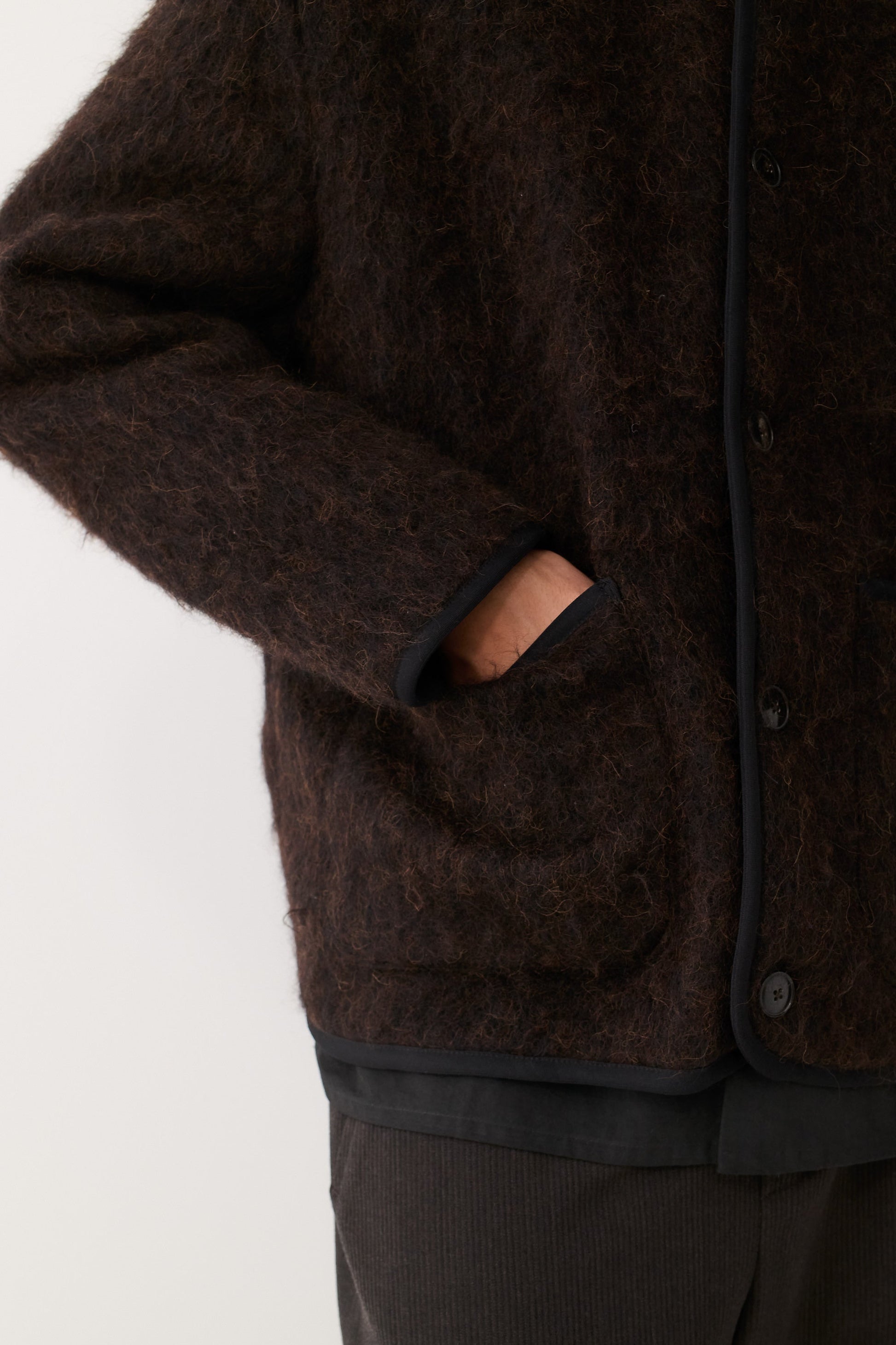 Yebra Jacket Brown Frills