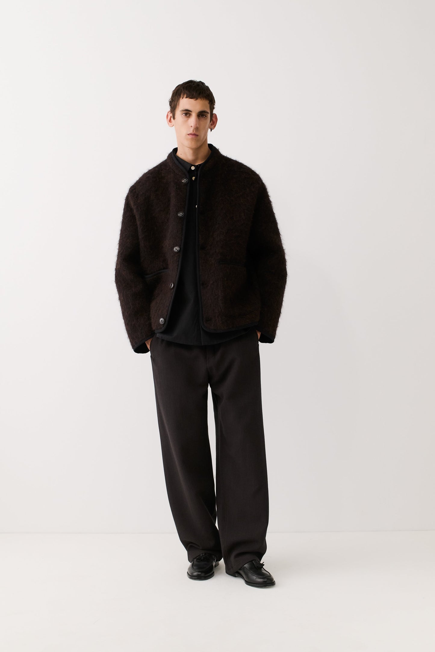 Yebra Jacket Brown Frills