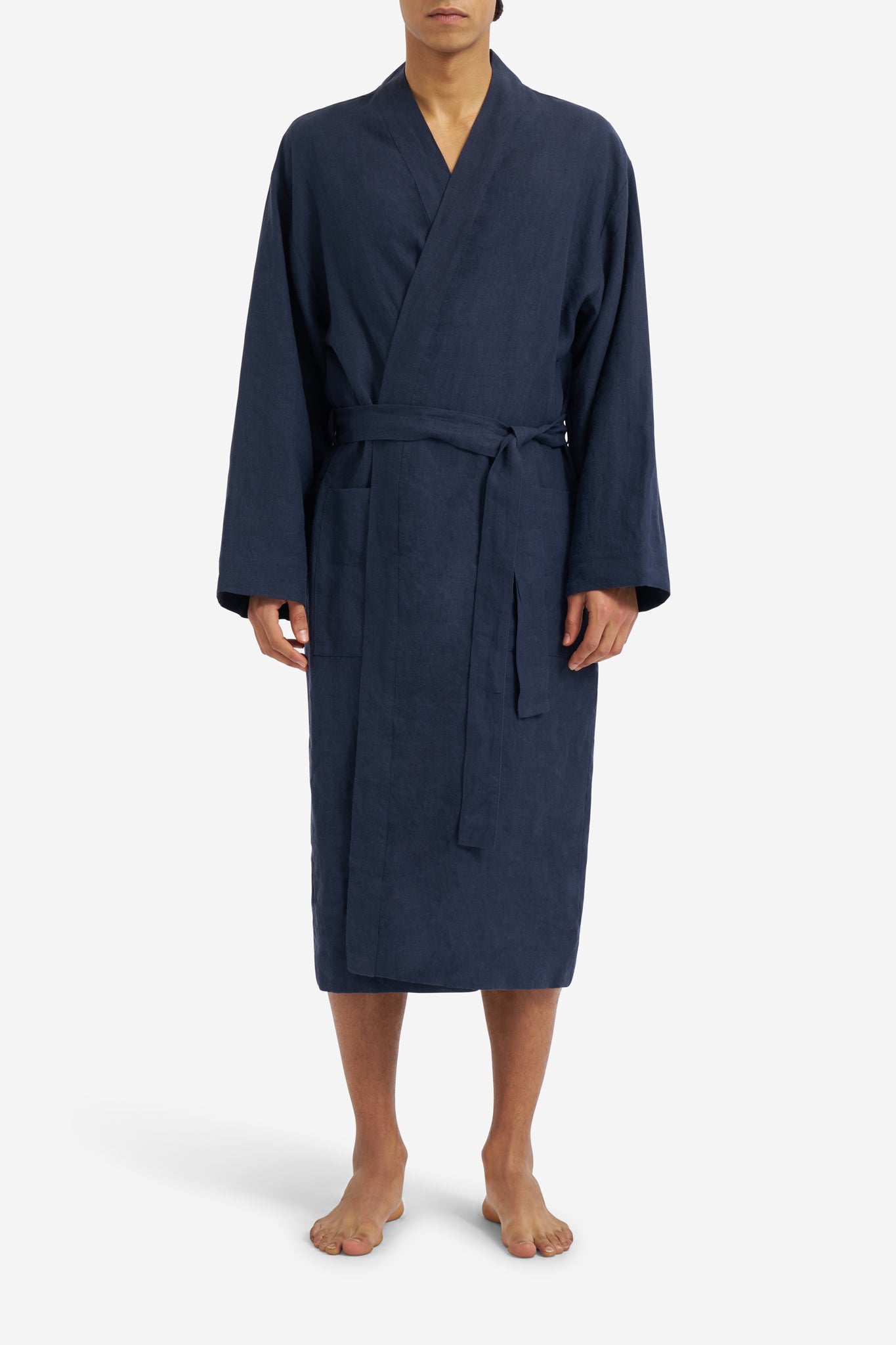 LINEN BATHROBE