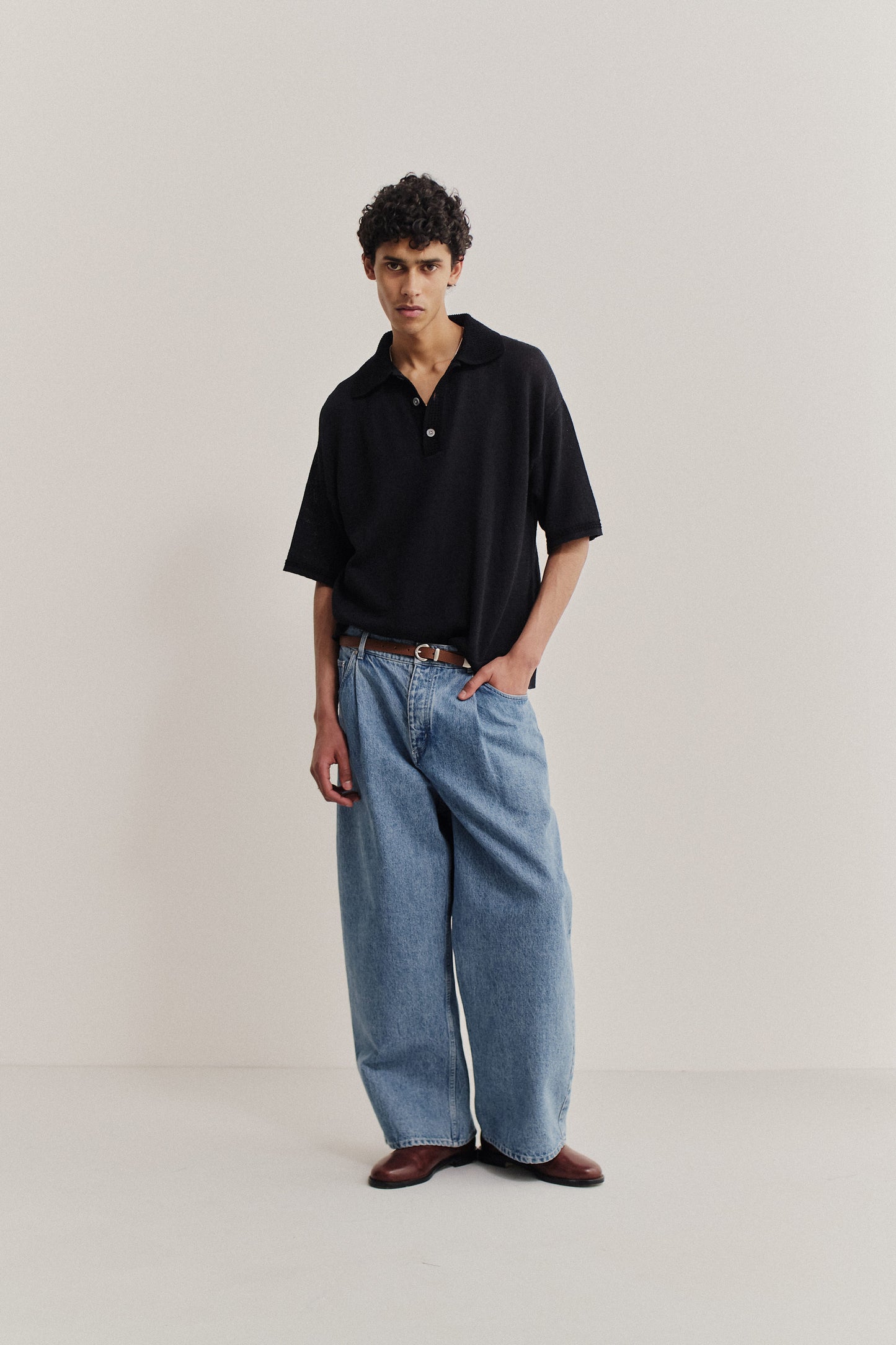 DUMA PLEATED DENIM