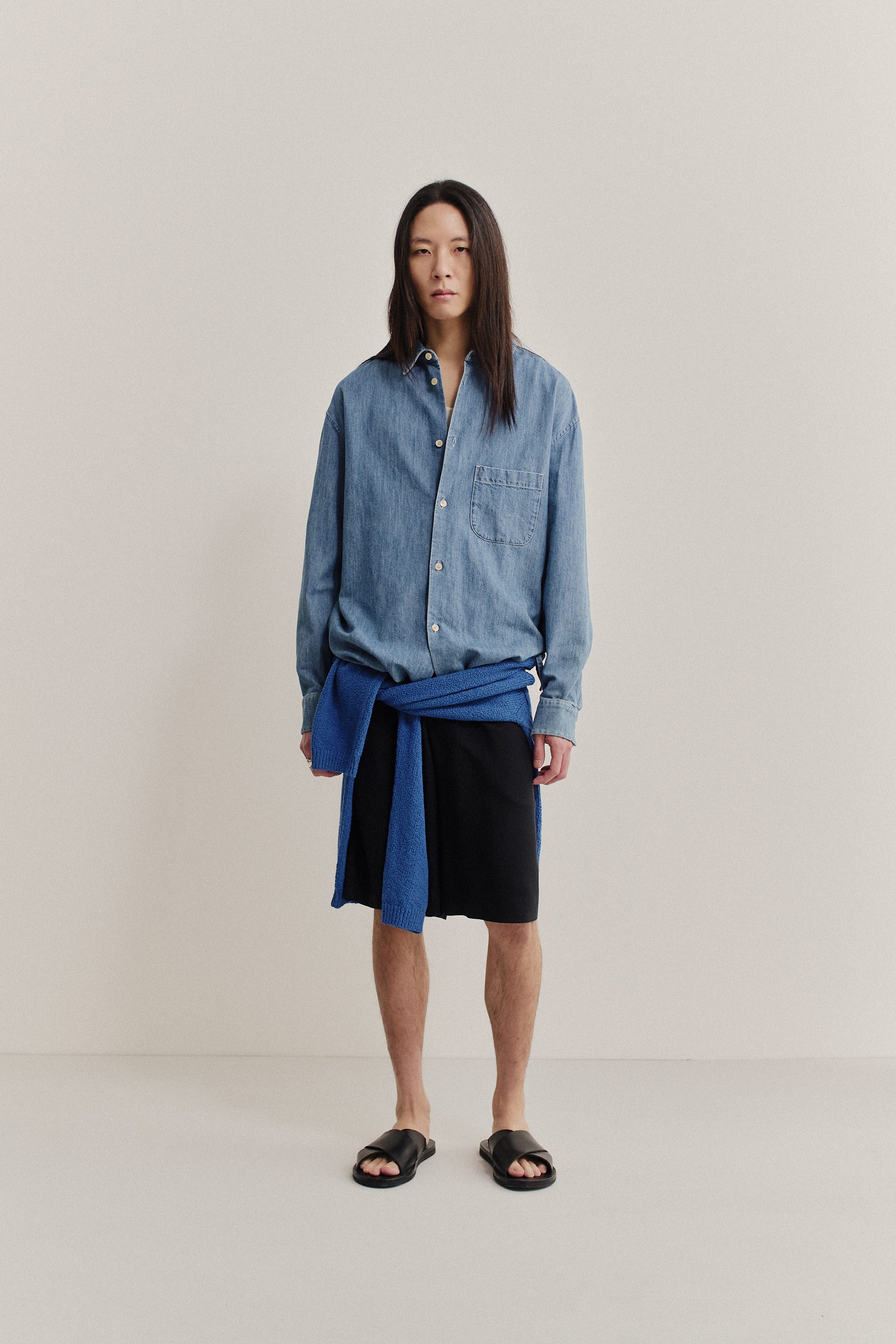 indigo dress shirt Blue Moon Shirt