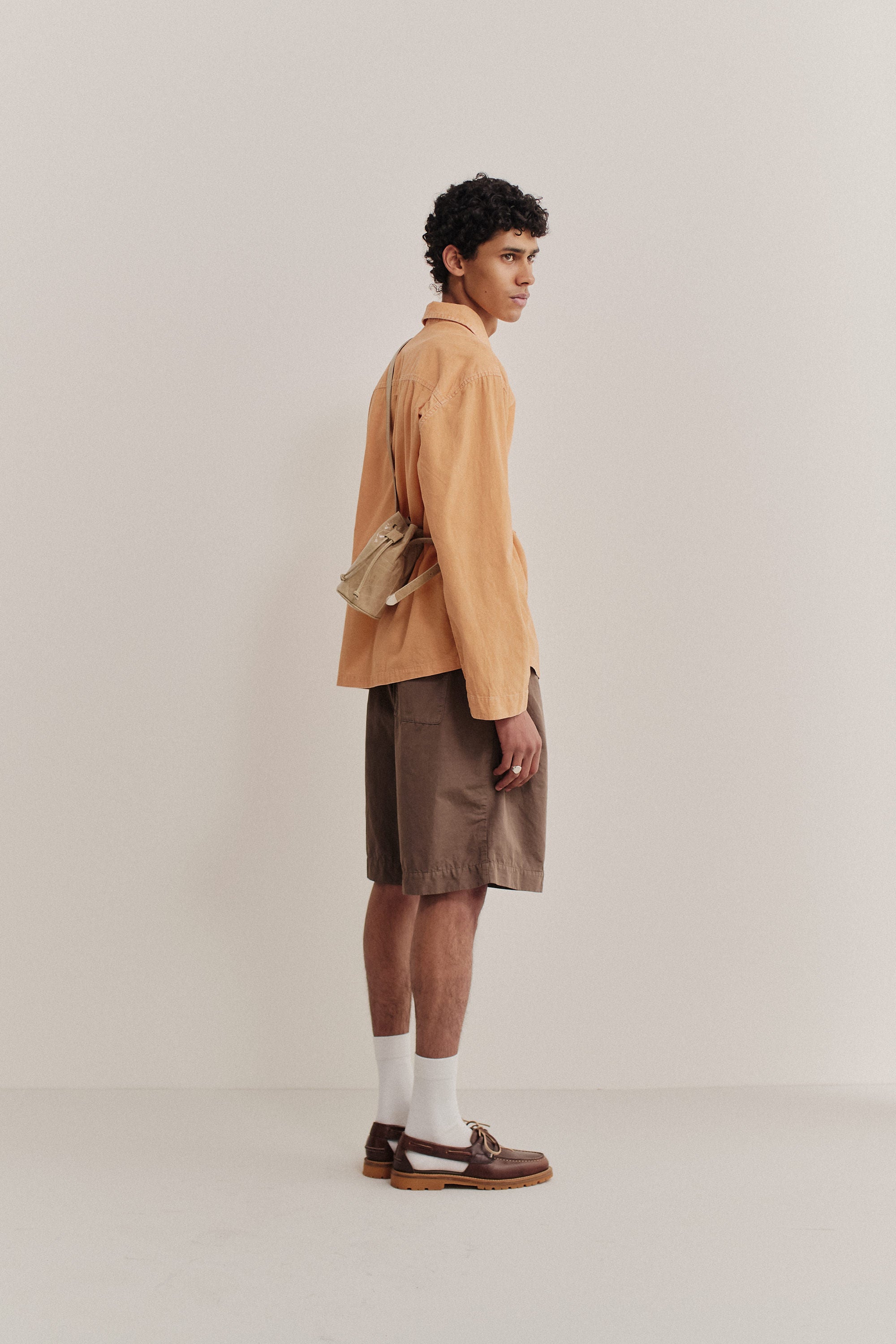 Men's accessories Barolo Boat Sandal, brown Italian vegetal cowhide, slingback boat-style.