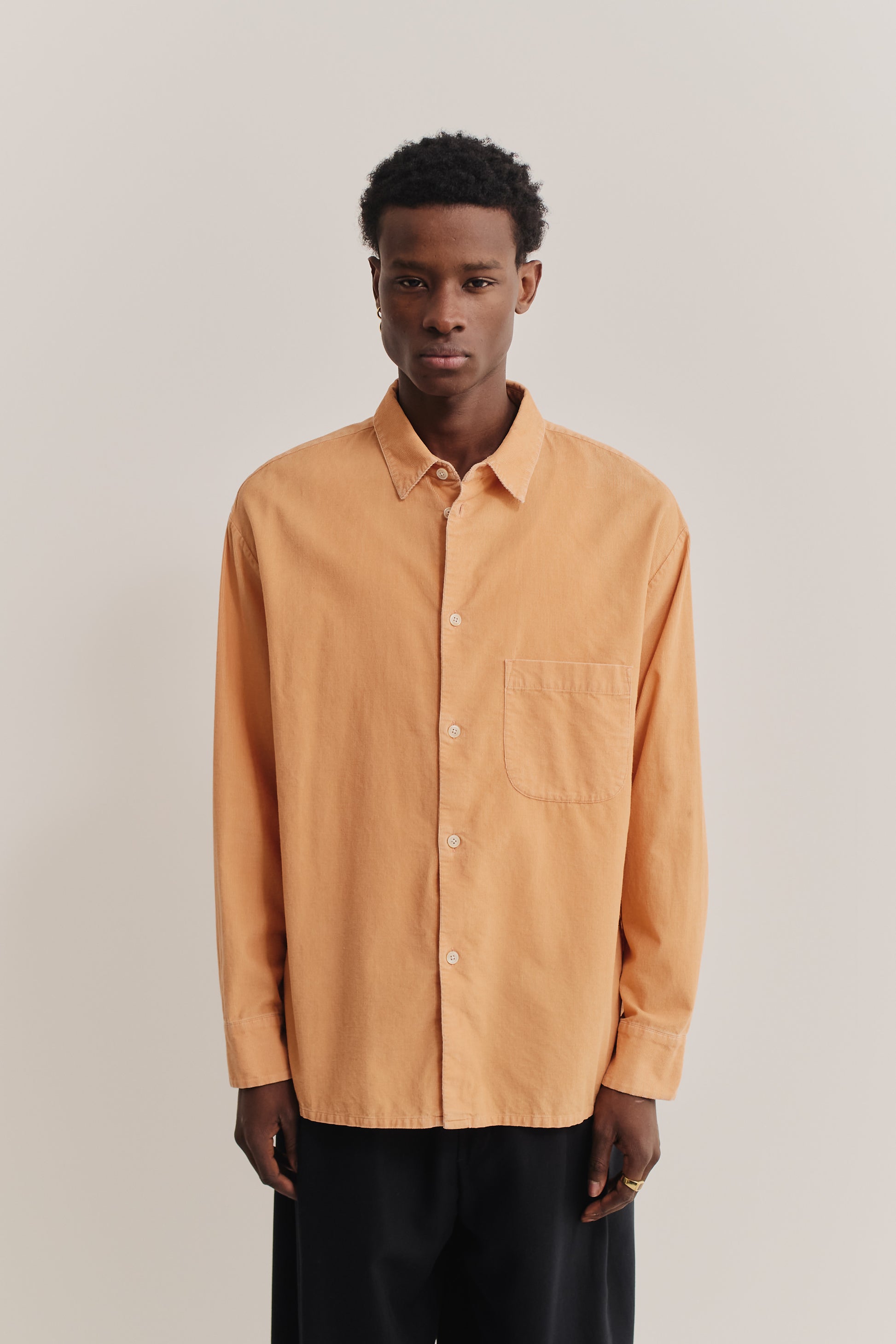 light orange dress shirt Orange short sleeved linen shirt
