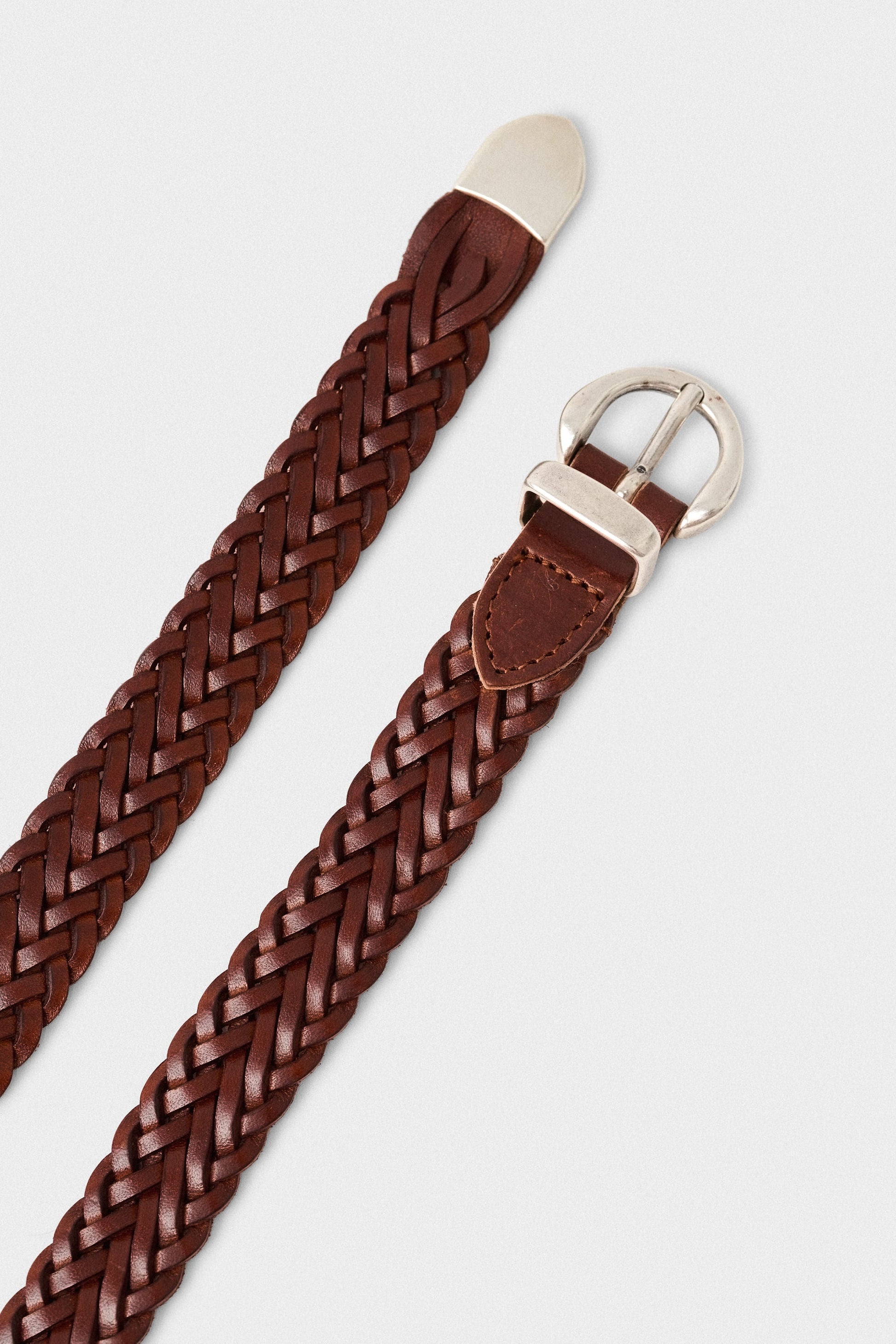 Braided Clint Belt Brandy