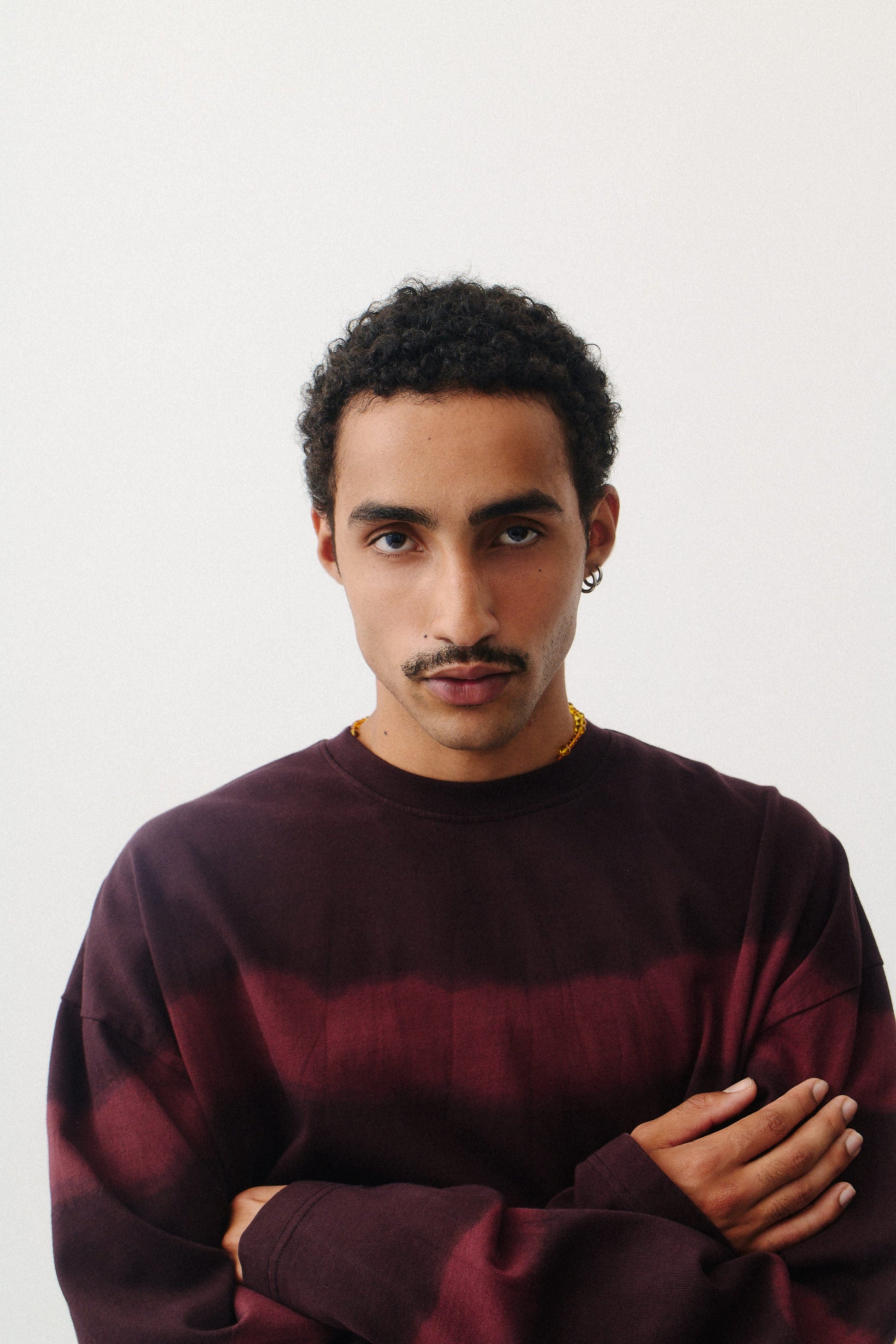 Lapa Longsleeve Tie Dye Bordeaux Stripes