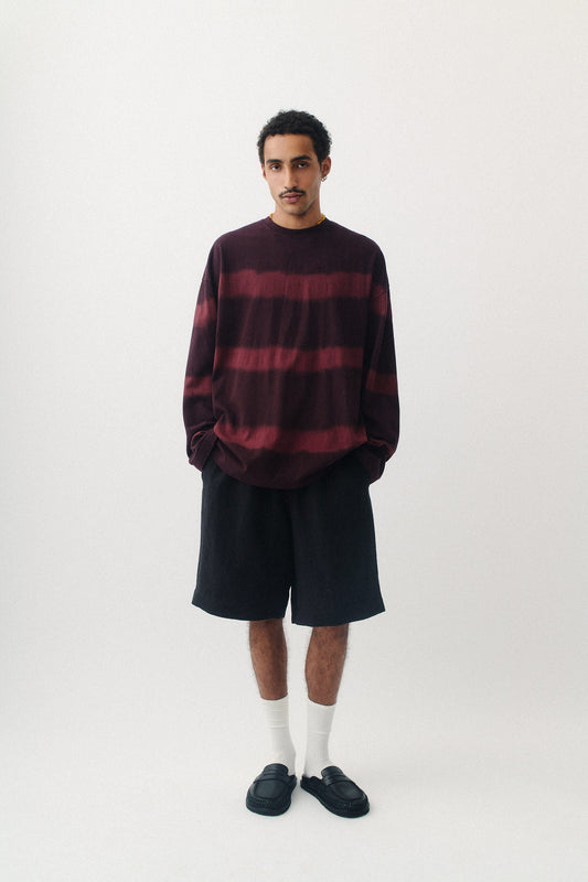 Lapa Longsleeve Tie Dye Bordeaux Stripes