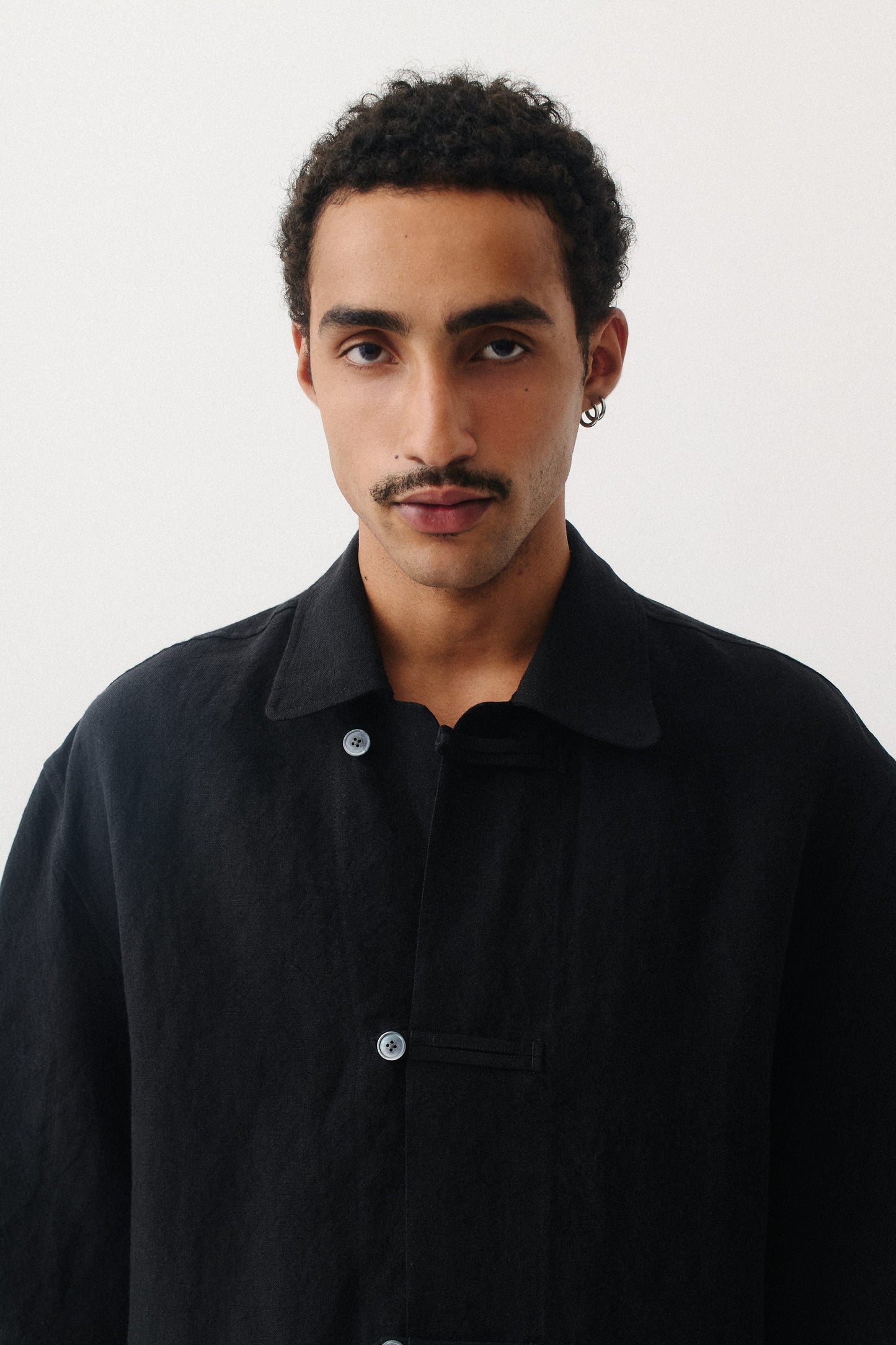 Meia Shirt Mystic Black Linen