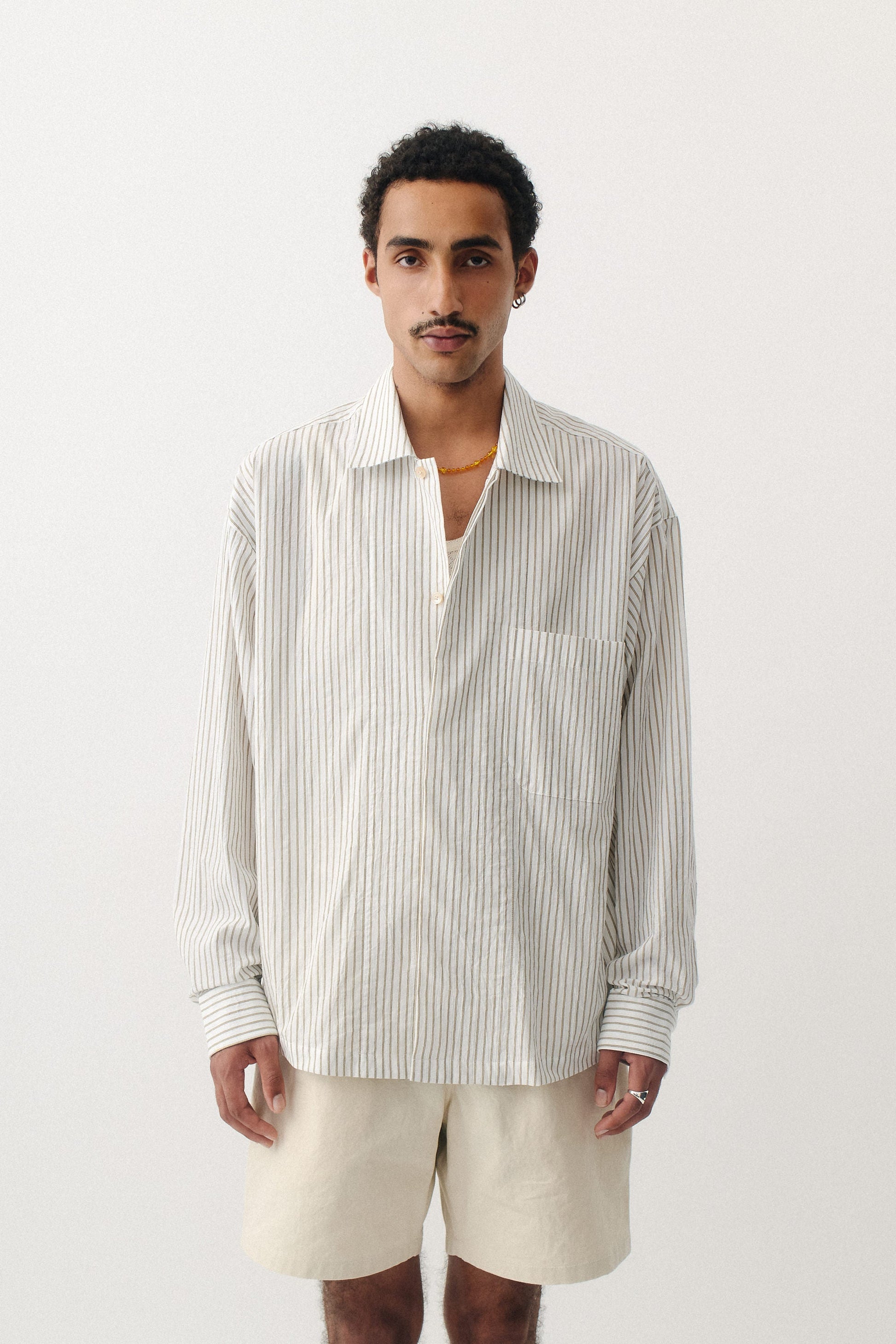 Rumba Shirt Light Beach Stripe