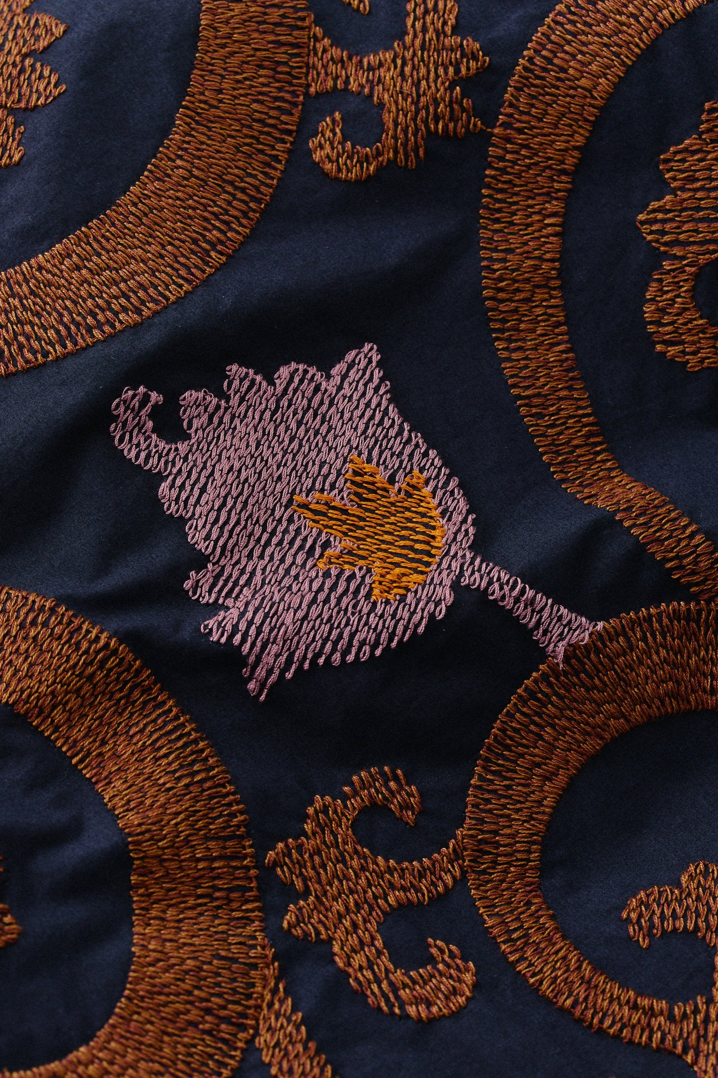 Samata Shirt Embroidered Mulberry Night