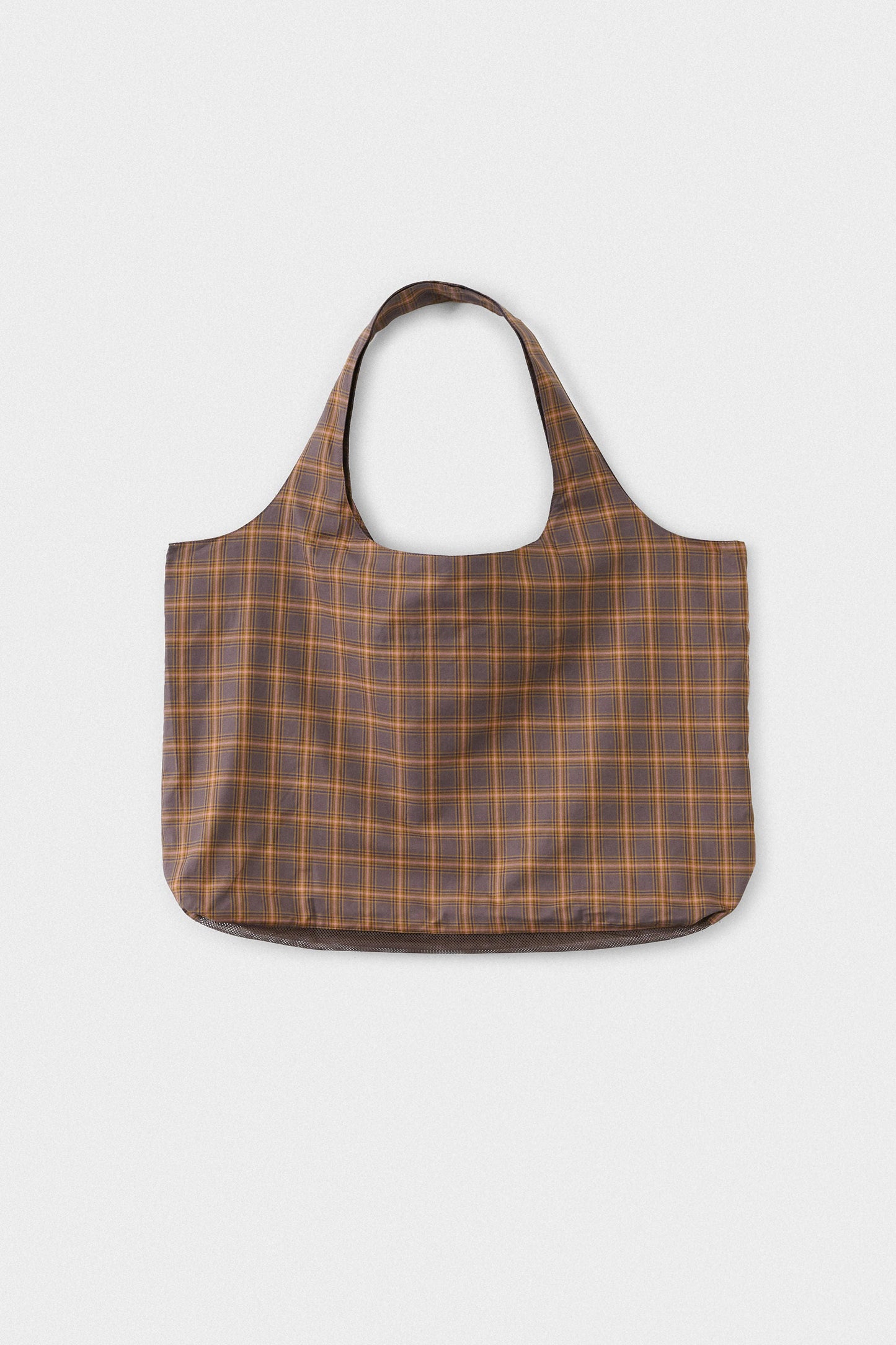 Thika Mesh Bag Brown Madras Check
